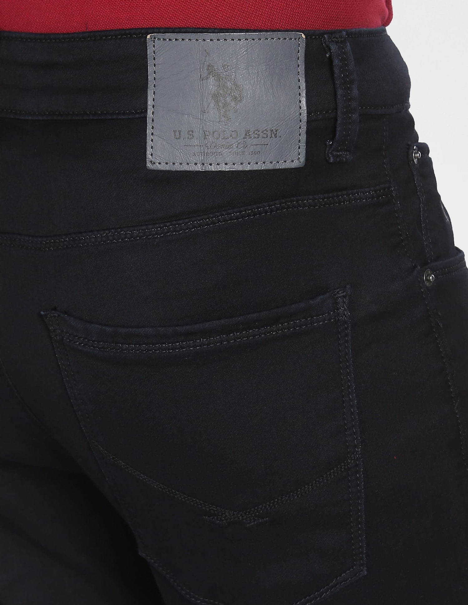 Henry Cropped Rinsed Jeans Indigo - U.S. POLO ASSN. | Large