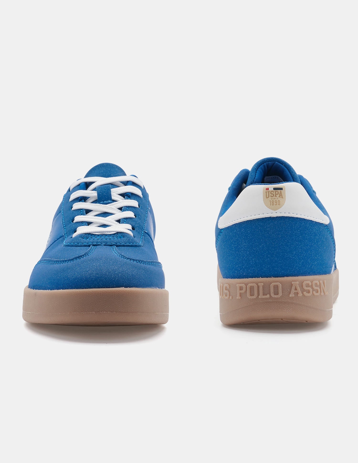 Round Toe Solid Skylar Sneakers Blue - U.S. Polo Assn. India | Large
