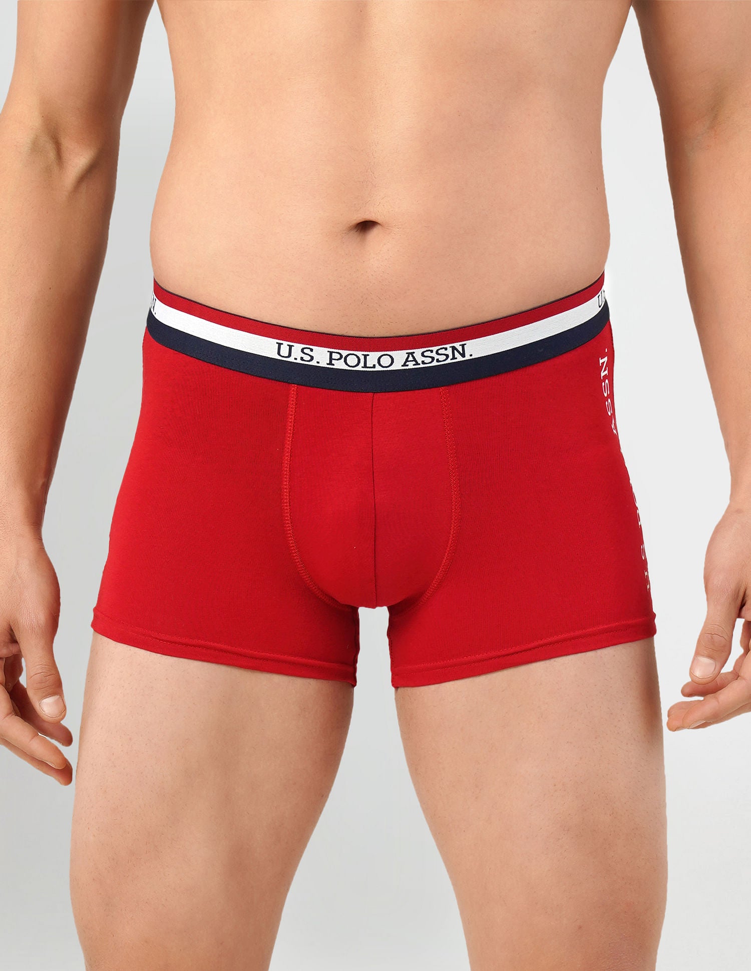 Pack Of 2 Cotton Trunks Black and Red - U.S. POLO ASSN. | Large