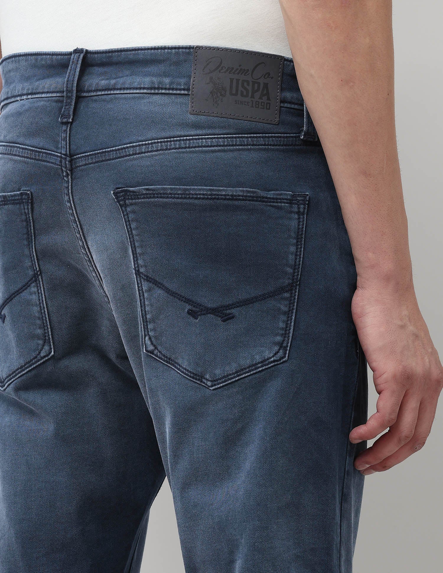 Henry Tapered Fit Blue Jeans Dark Blue - U.S. POLO ASSN. | Large