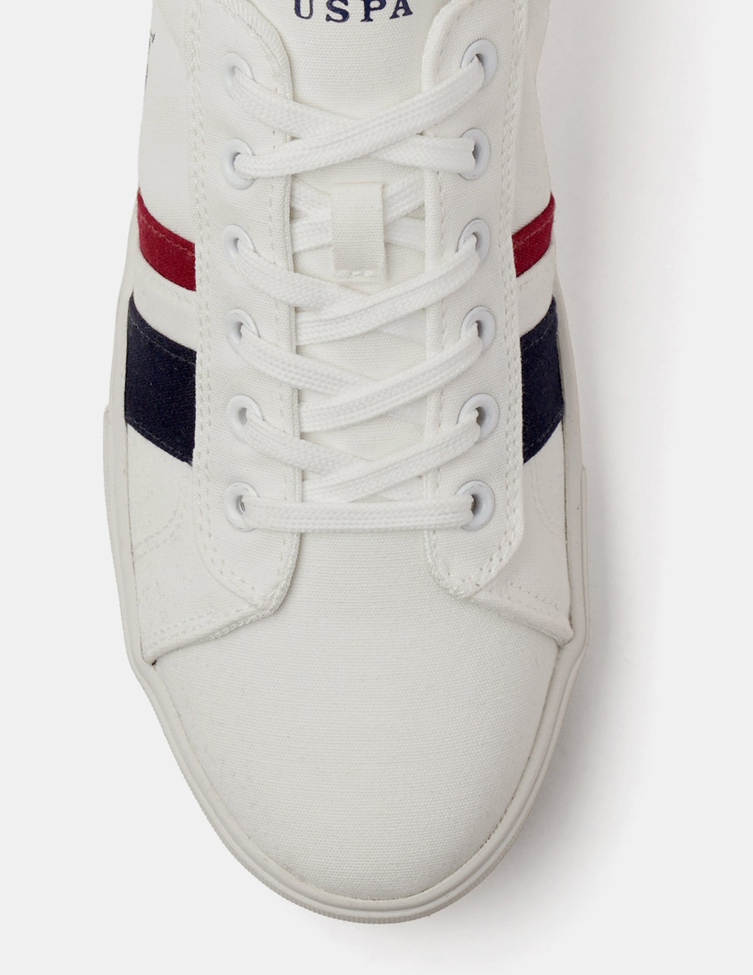 Striped Round Toe Abor 3.0 Sneakers Off White - U.S. POLO ASSN. | Large