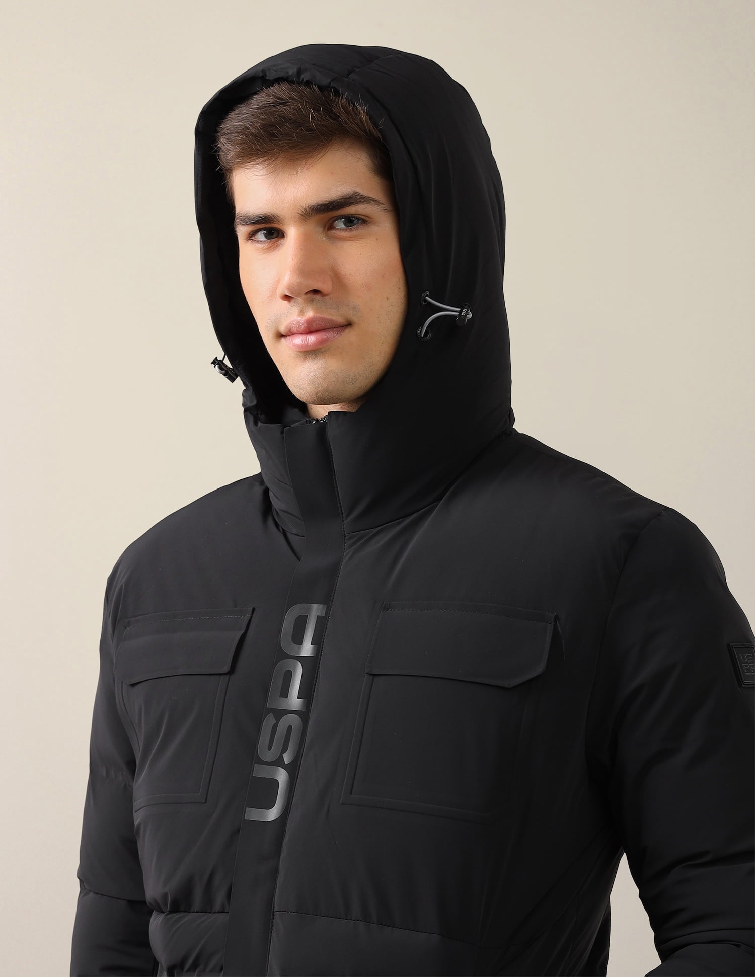 Legend Of Horseshoe Puffer Jacket Black - U.S. Polo Assn. India | Large