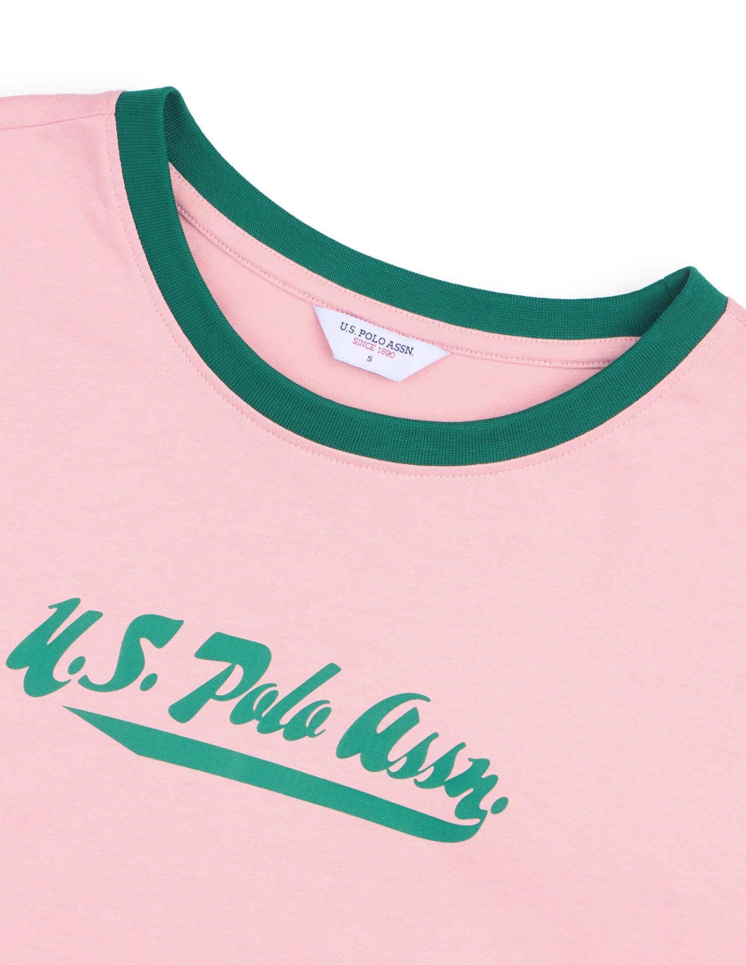 Brand Printed Oversized Fit T-Shirt Light Pink - U.S. Polo Assn. India | Large