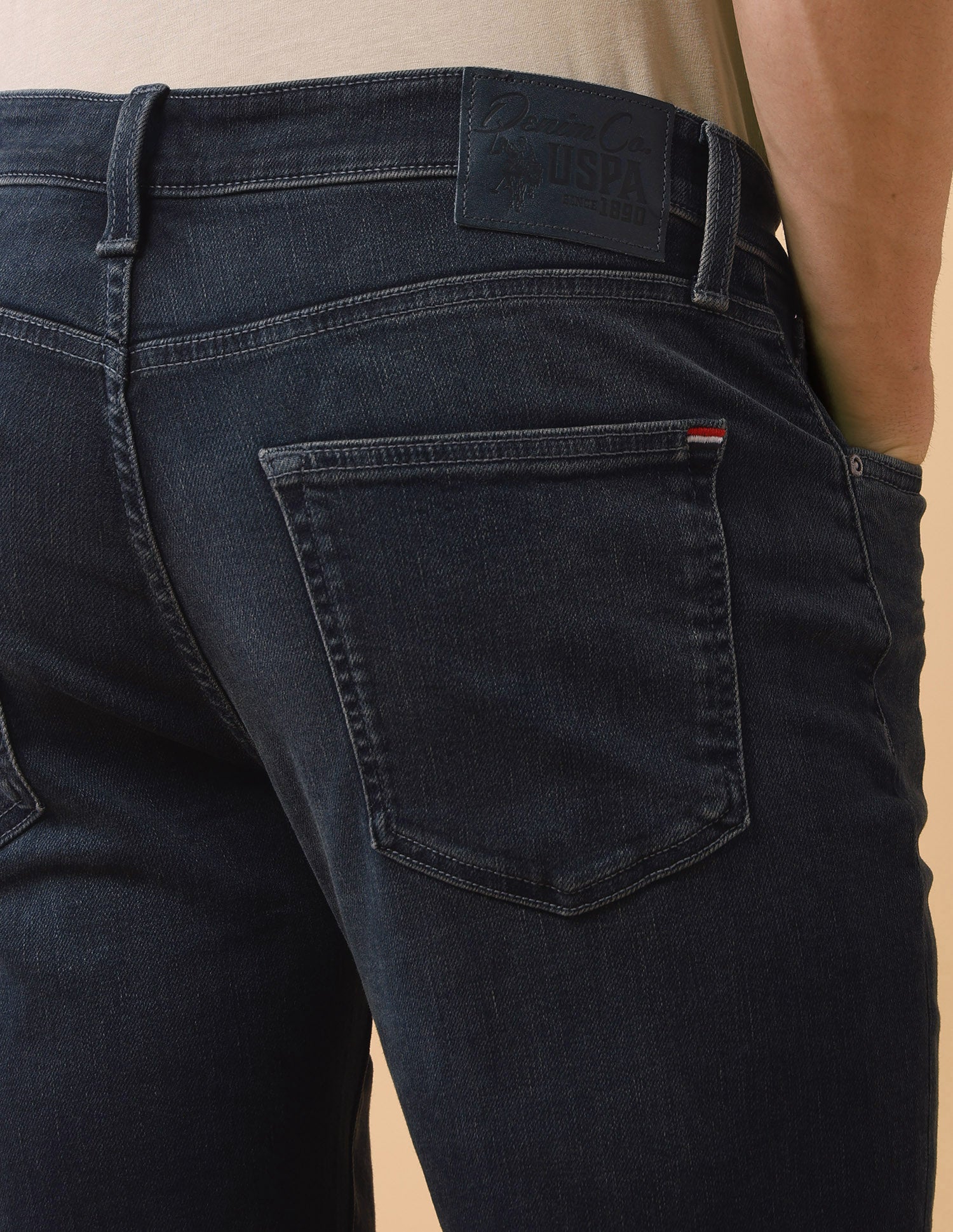 Pacho X Harold Slim Straight Fit Blue Jeans Mid Blue - U.S. Polo Assn. India | Large