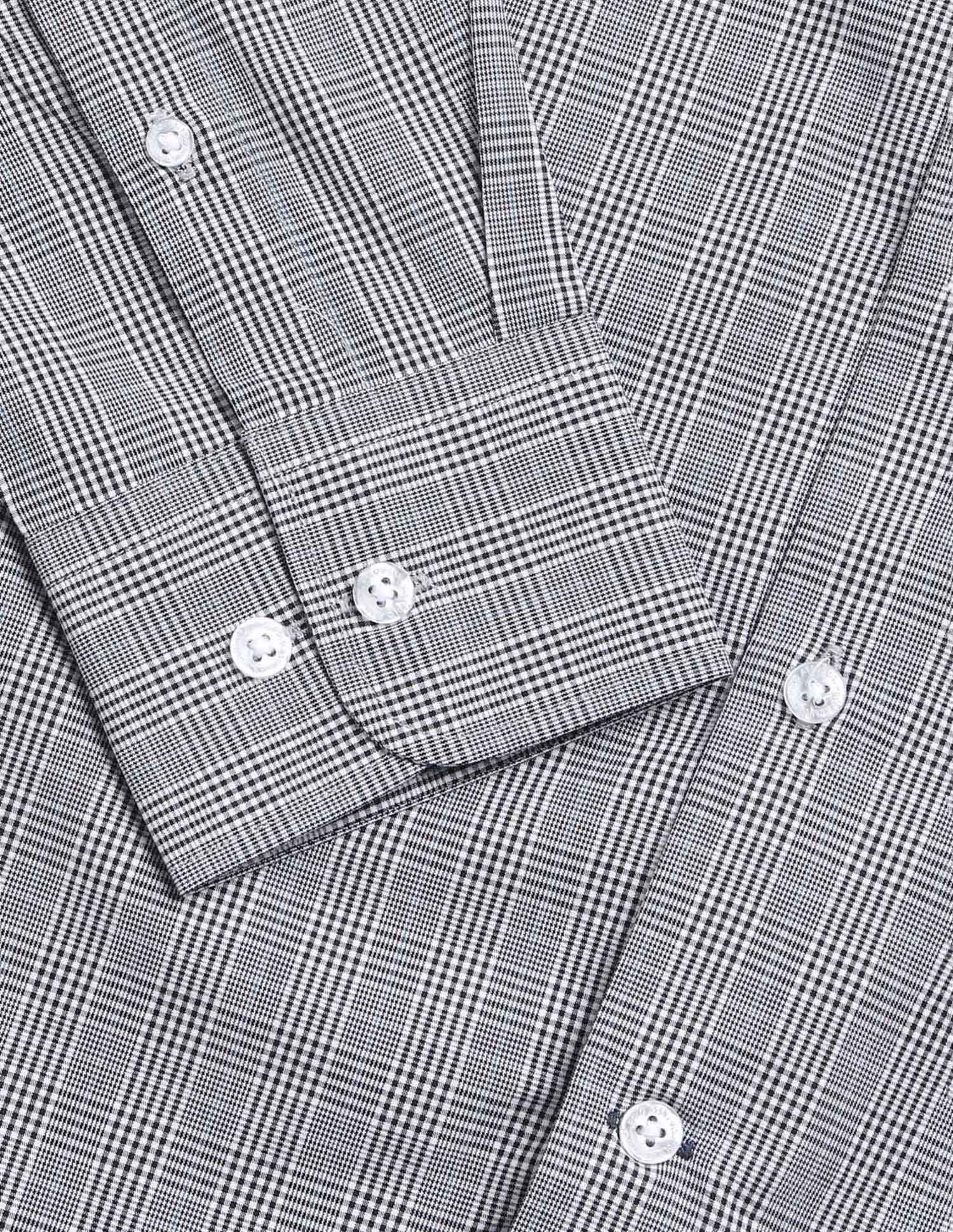 Glen Checked Tailored Fit Shirt Navy - U.S. Polo Assn. India | Large