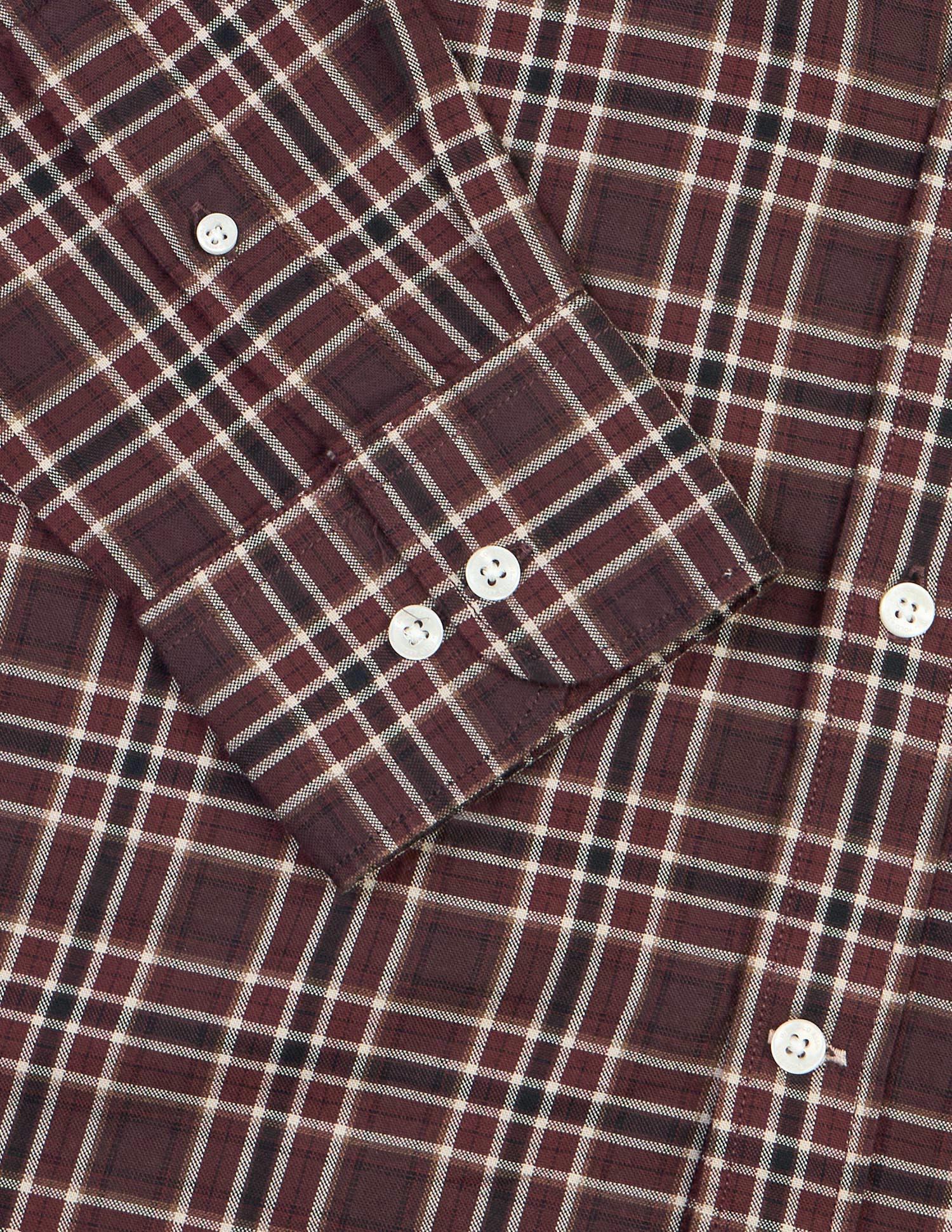 Grid Tattersall Checked Tailored Fit Shirt Maroon - U.S. Polo Assn. India | Large