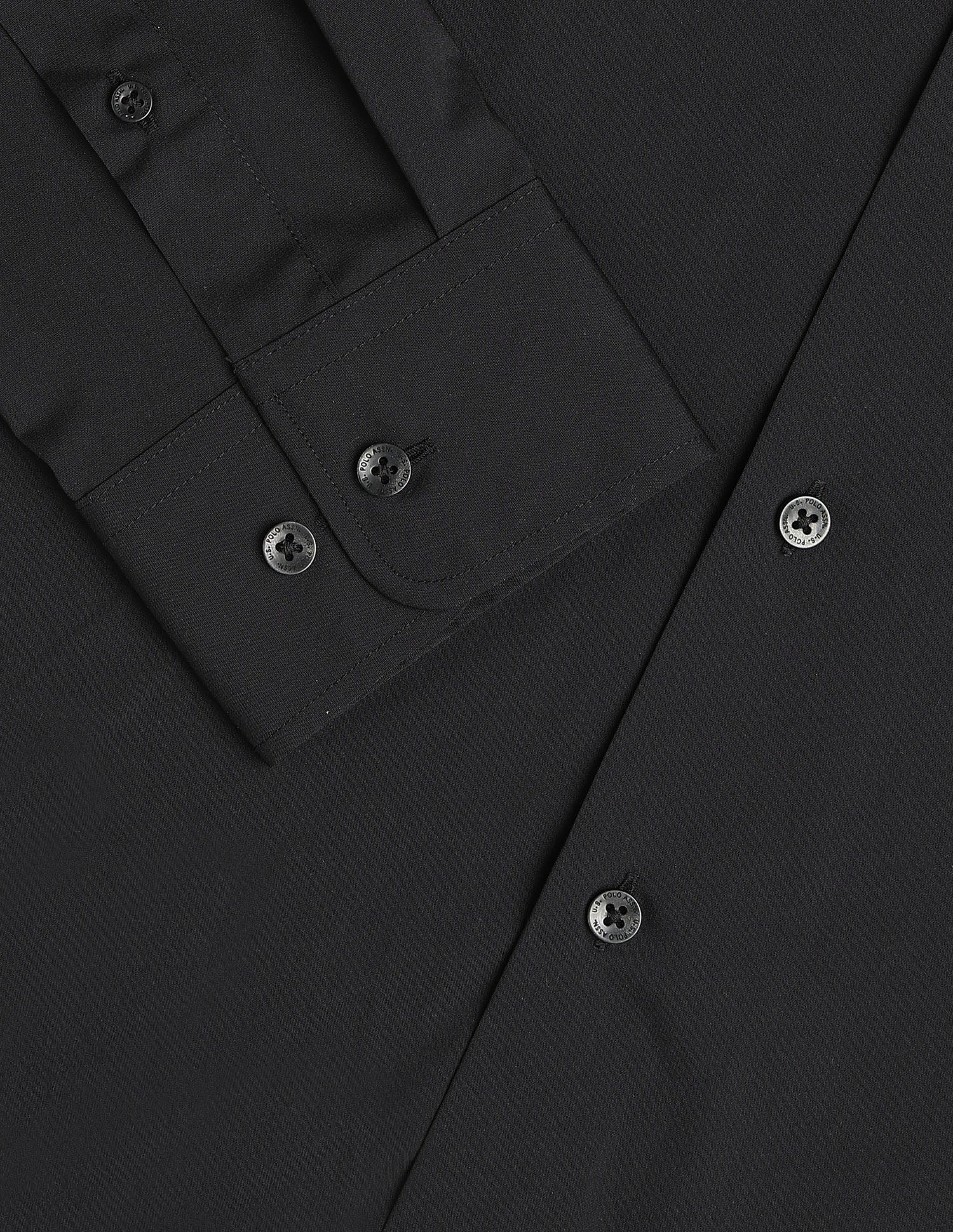 Aeris Solid Regular Fit Shirt Navy - U.S. Polo Assn. India | Large