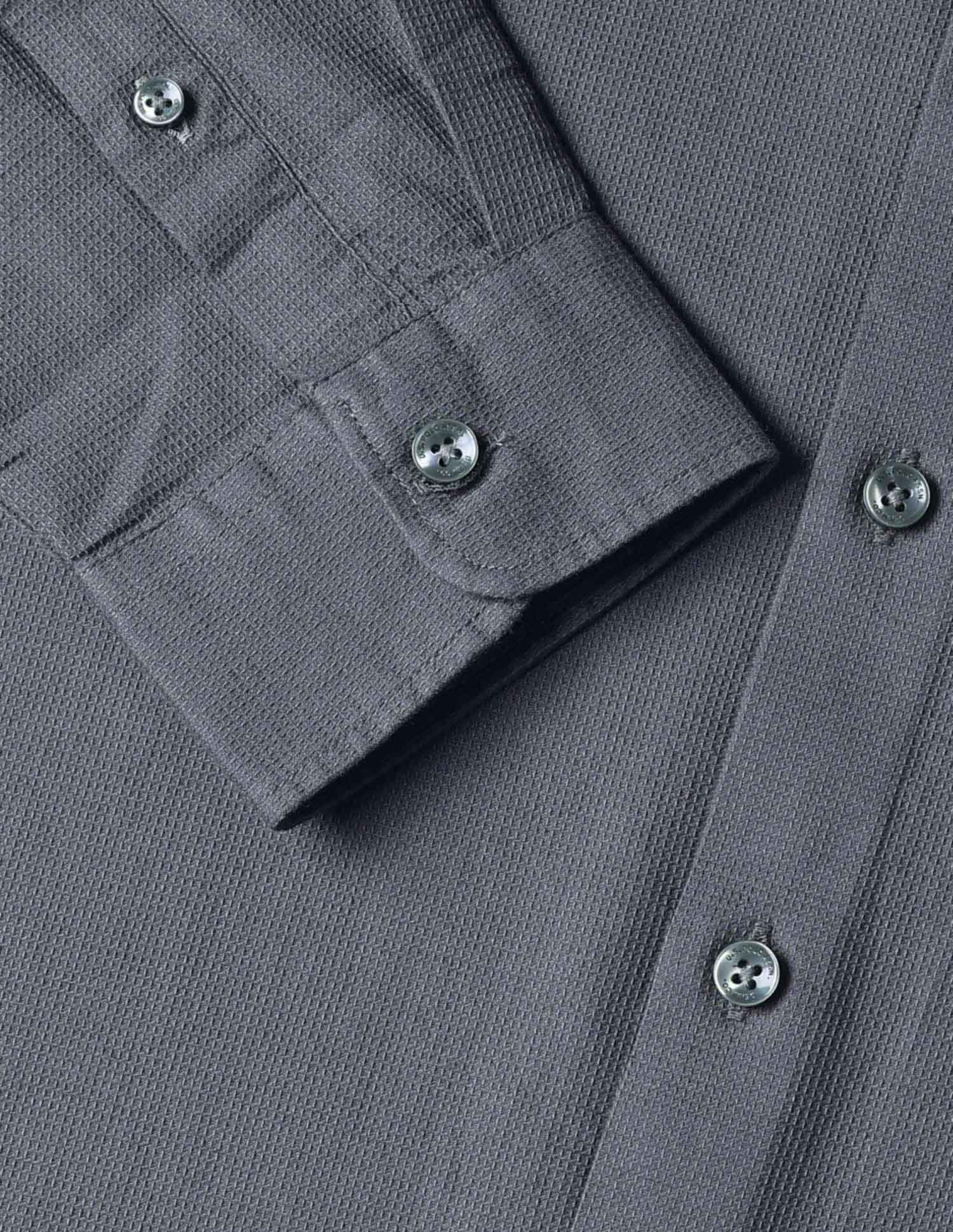 Dobby Regular Fit Shirt Mid Grey - U.S. POLO ASSN. | Large