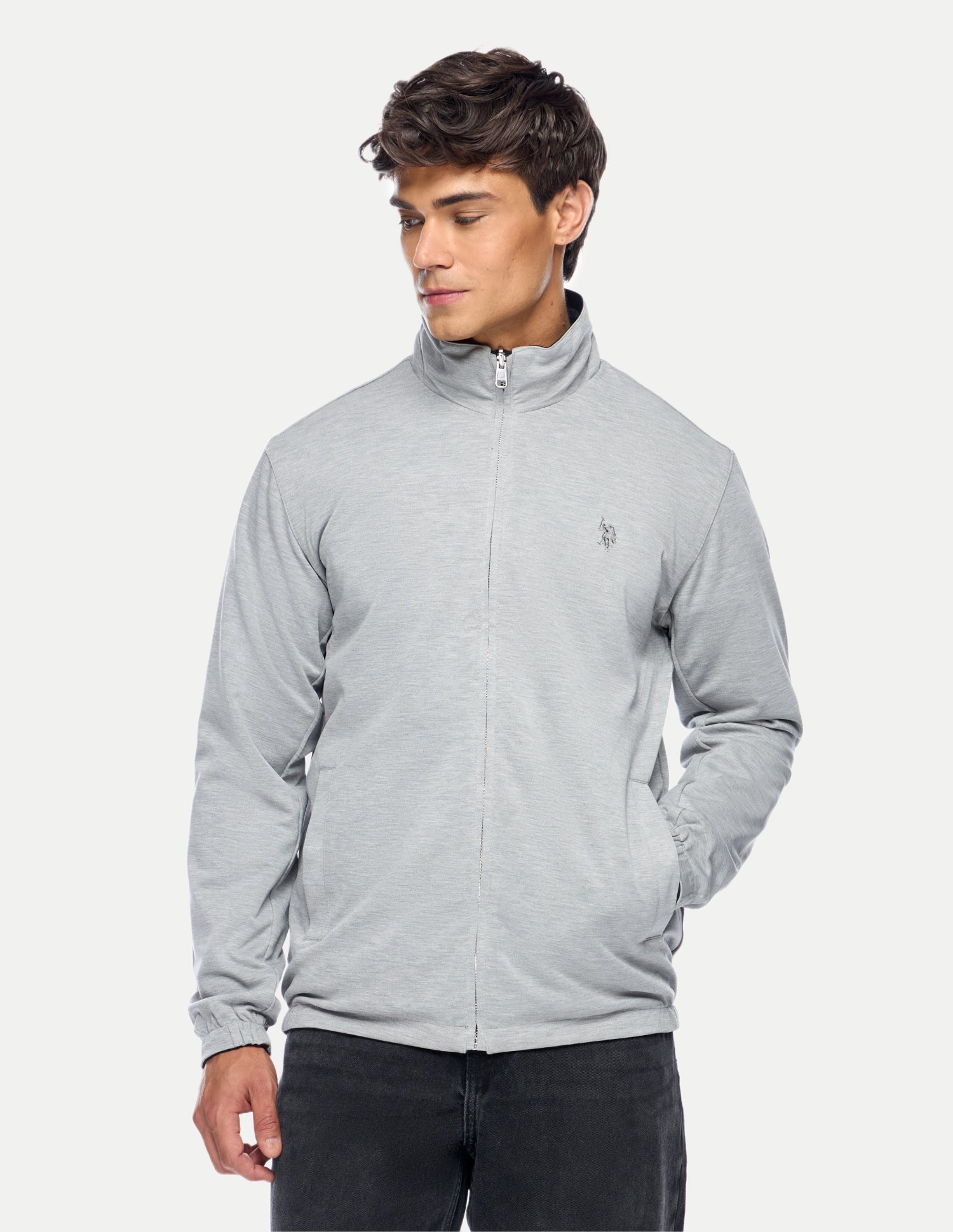 Solid Regular Fit Reversible Jacket Navy - U.S. Polo Assn. India | Large