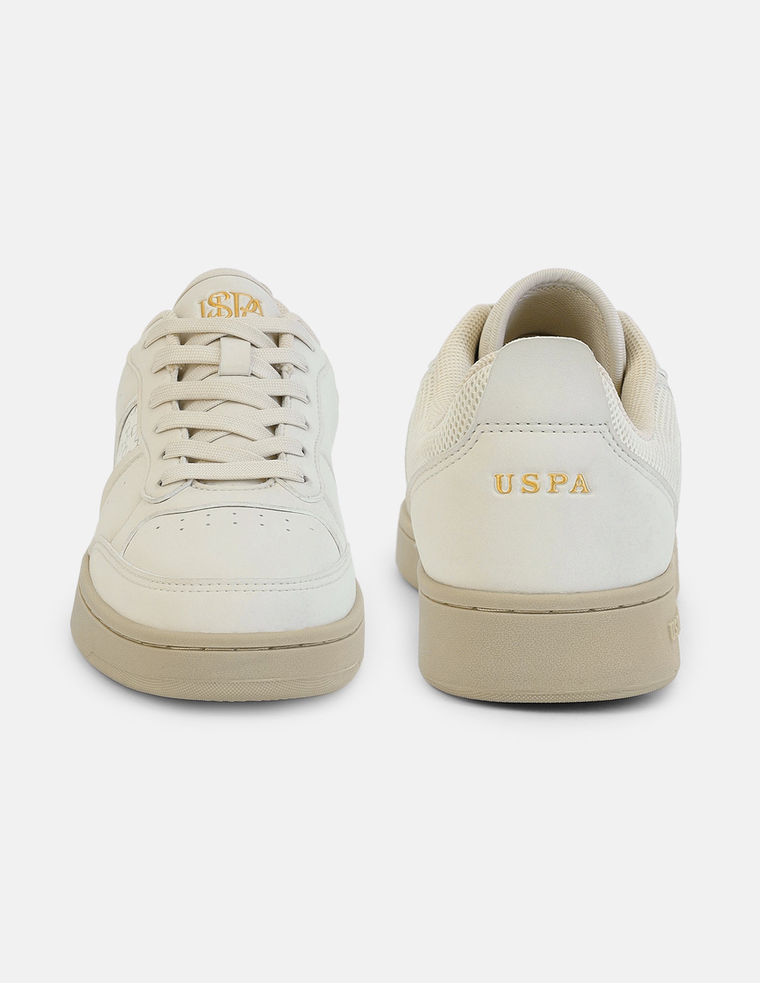 Oriana Lace-Ups Sneakers Beige - U.S. Polo Assn. India | Large