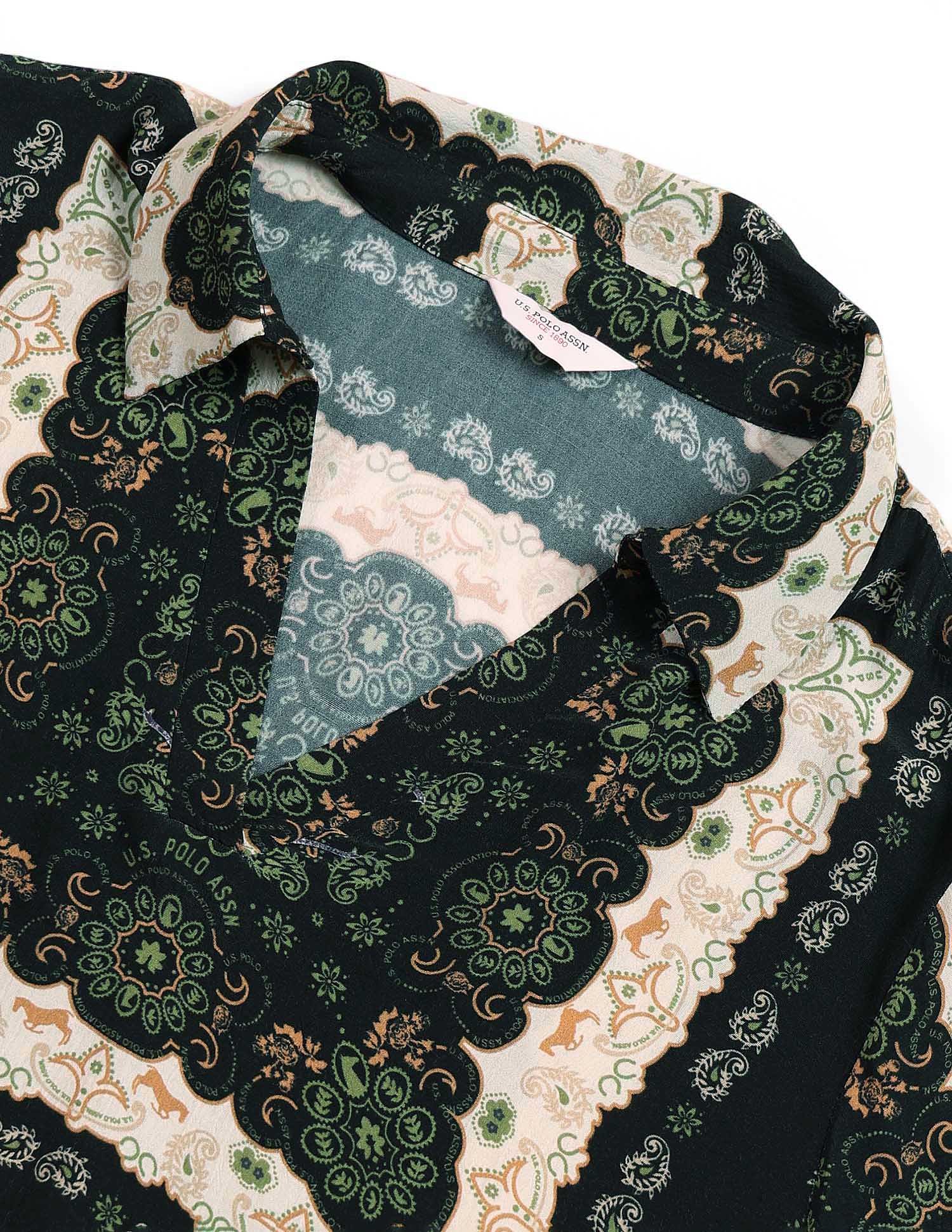 Abstract Printed Top Multi-colour - U.S. POLO ASSN. | Large