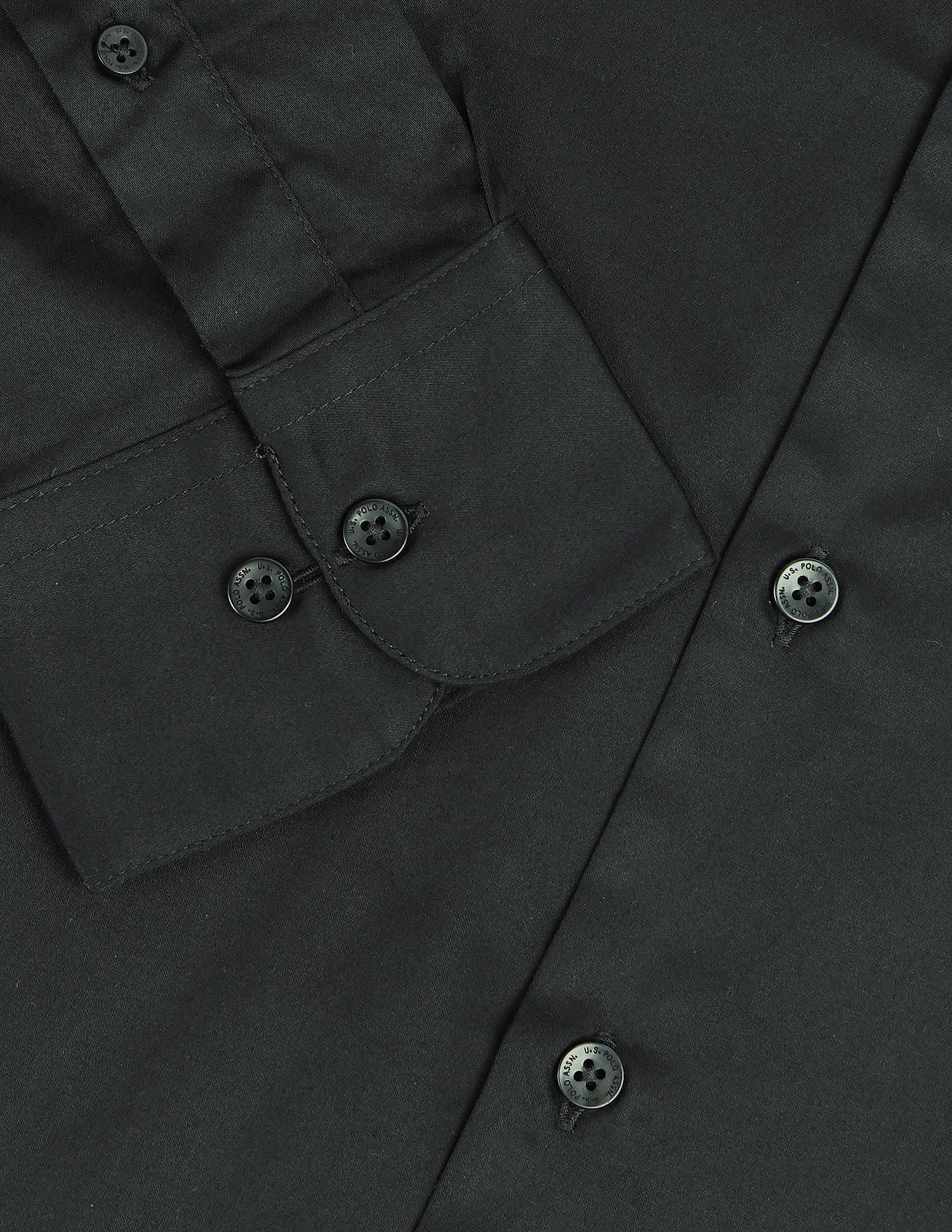 Tailored Fit Twill Solid Shirt Dk Olive - U.S. Polo Assn. India | Large