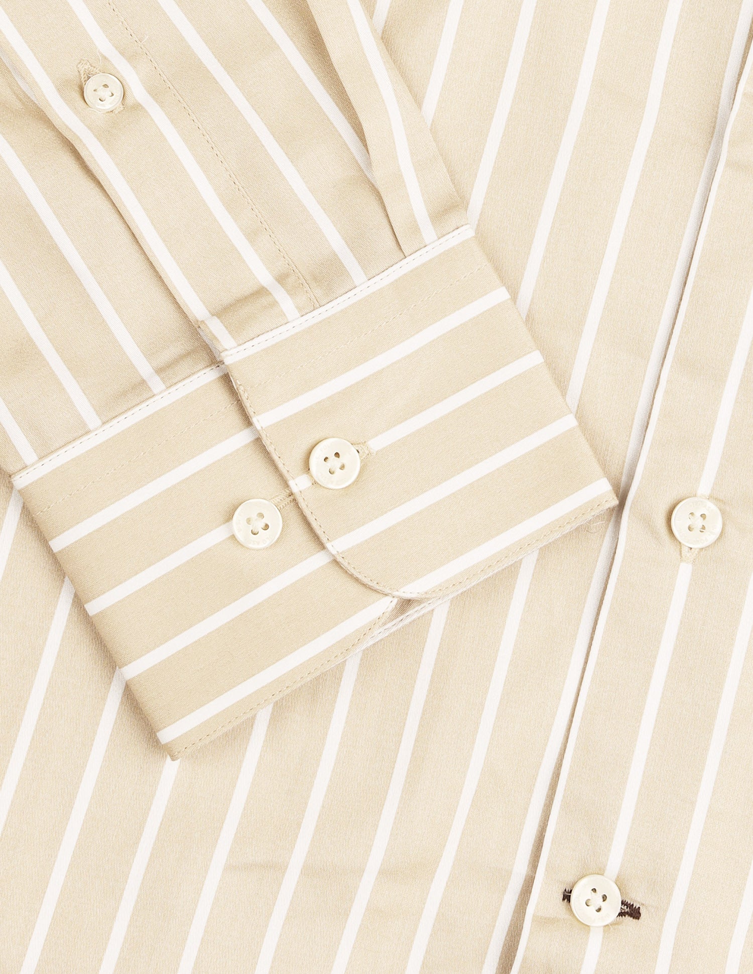 Vertical Striped Satin Shirt Khaki - U.S. Polo Assn. India | Large