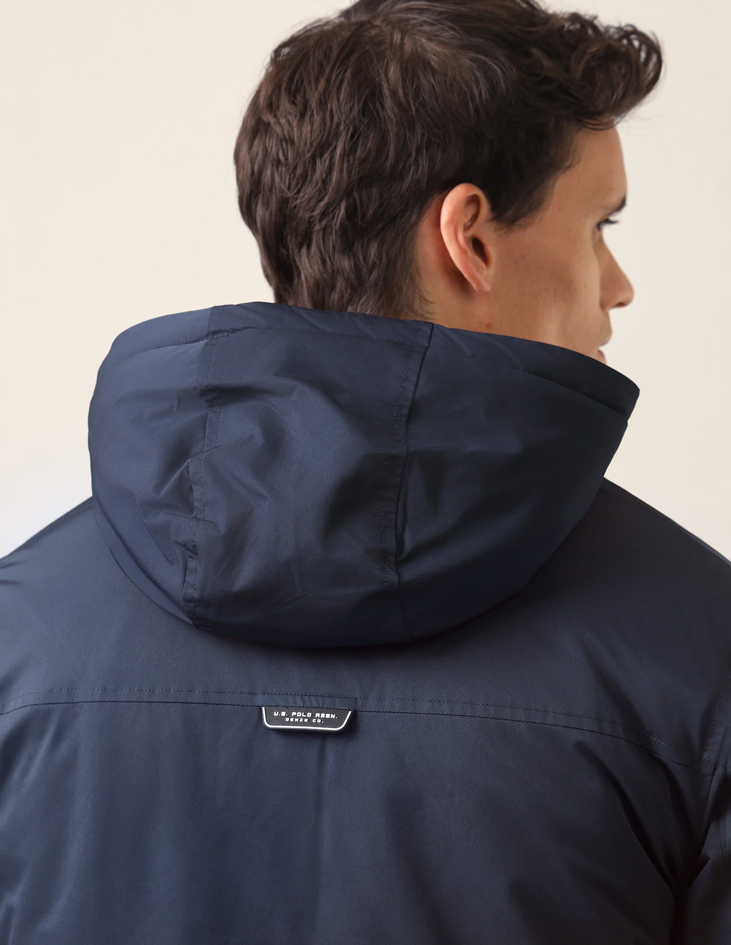 Colour blocked Regular Fit Jacket Navy - U.S. Polo Assn. India | Large