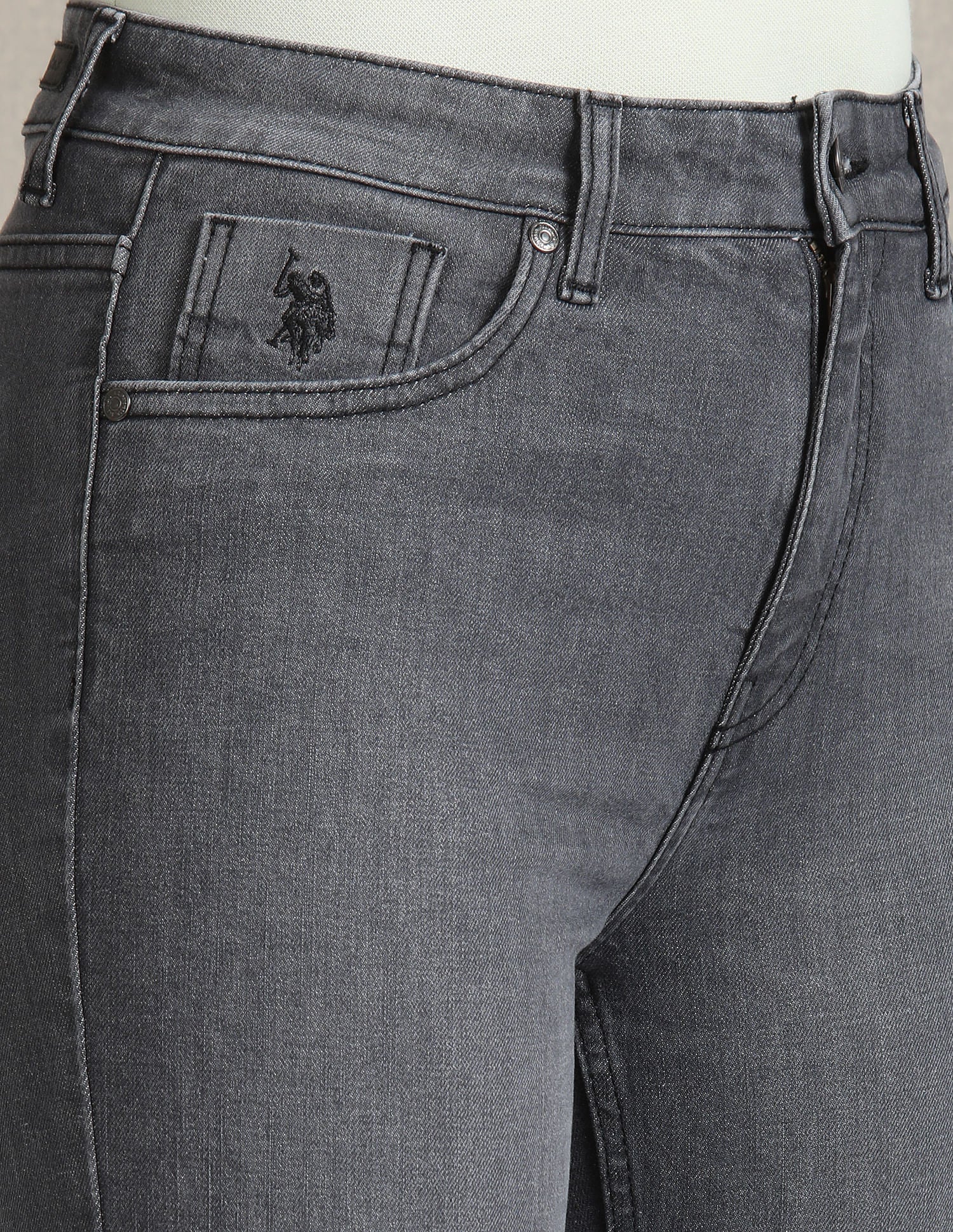 Boot Cut Fit Grey Jeans Grey - U.S. Polo Assn. India | Large
