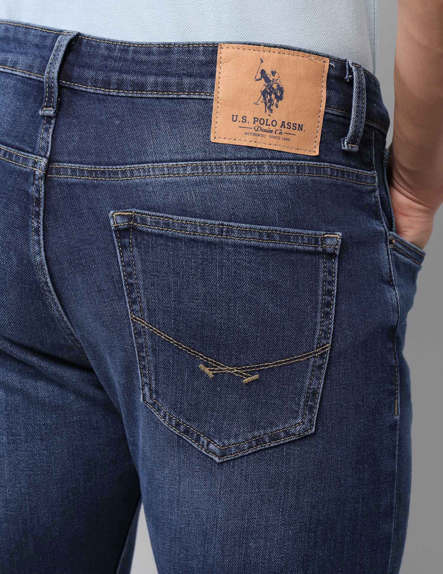 Henry Tapered Fit Blue Jeans Dark Wash - U.S. POLO ASSN. | Large