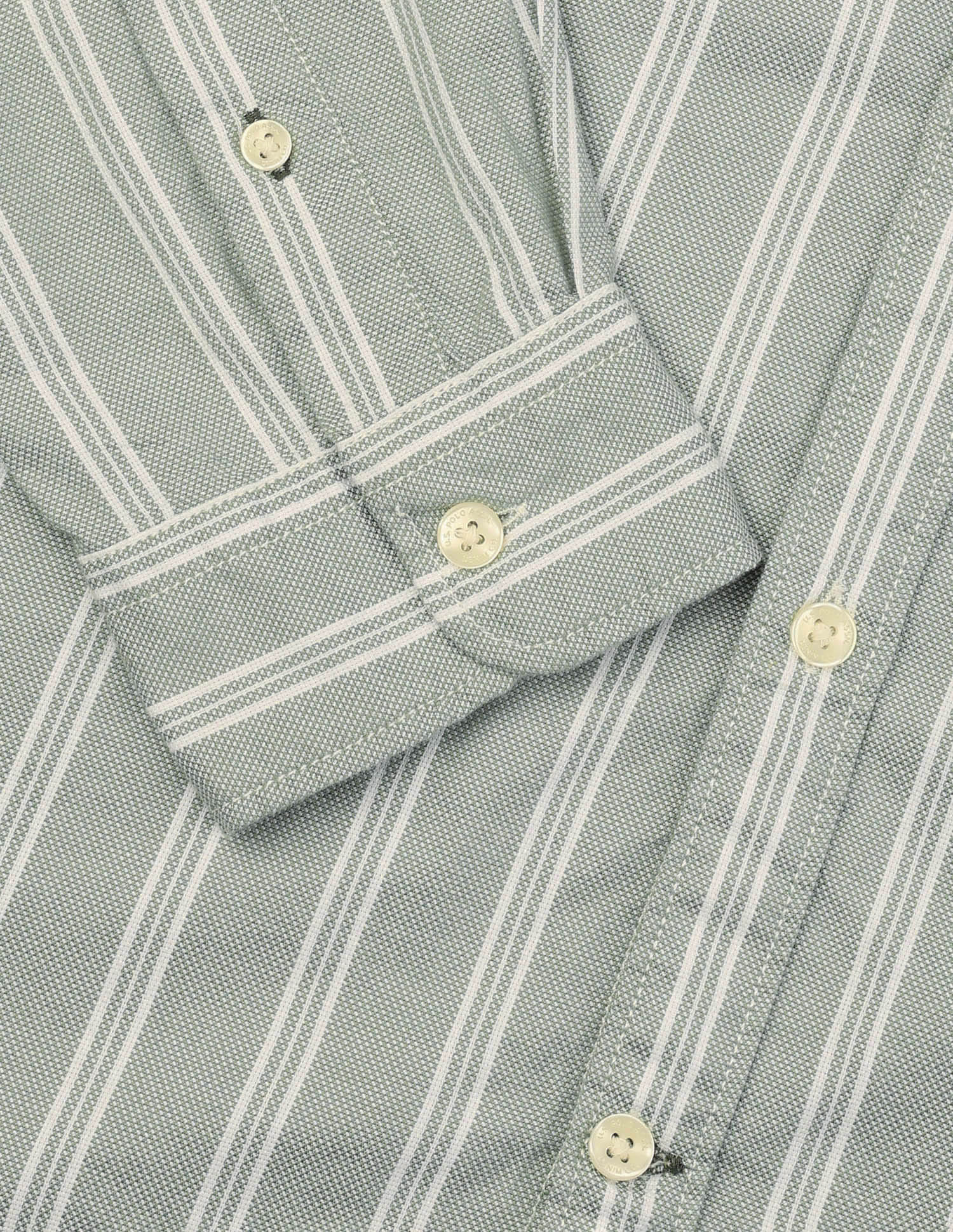 Vertical Striped Regular Fit Shirt Green - U.S. Polo Assn. India | Large