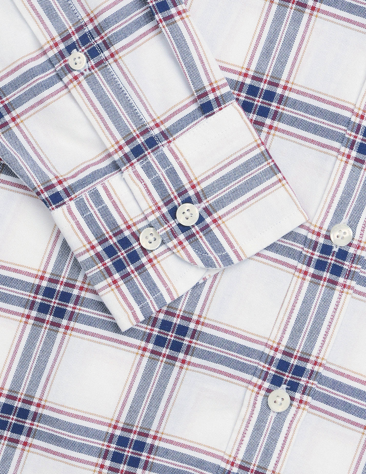Tartan Checked Oxford Shirt White - U.S. Polo Assn. India | Large