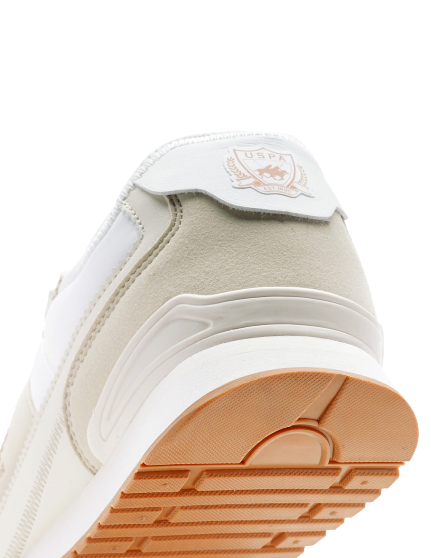 Men Tygo Beige Retro Sneakers Beige and White - U.S. Polo Assn. India | Large