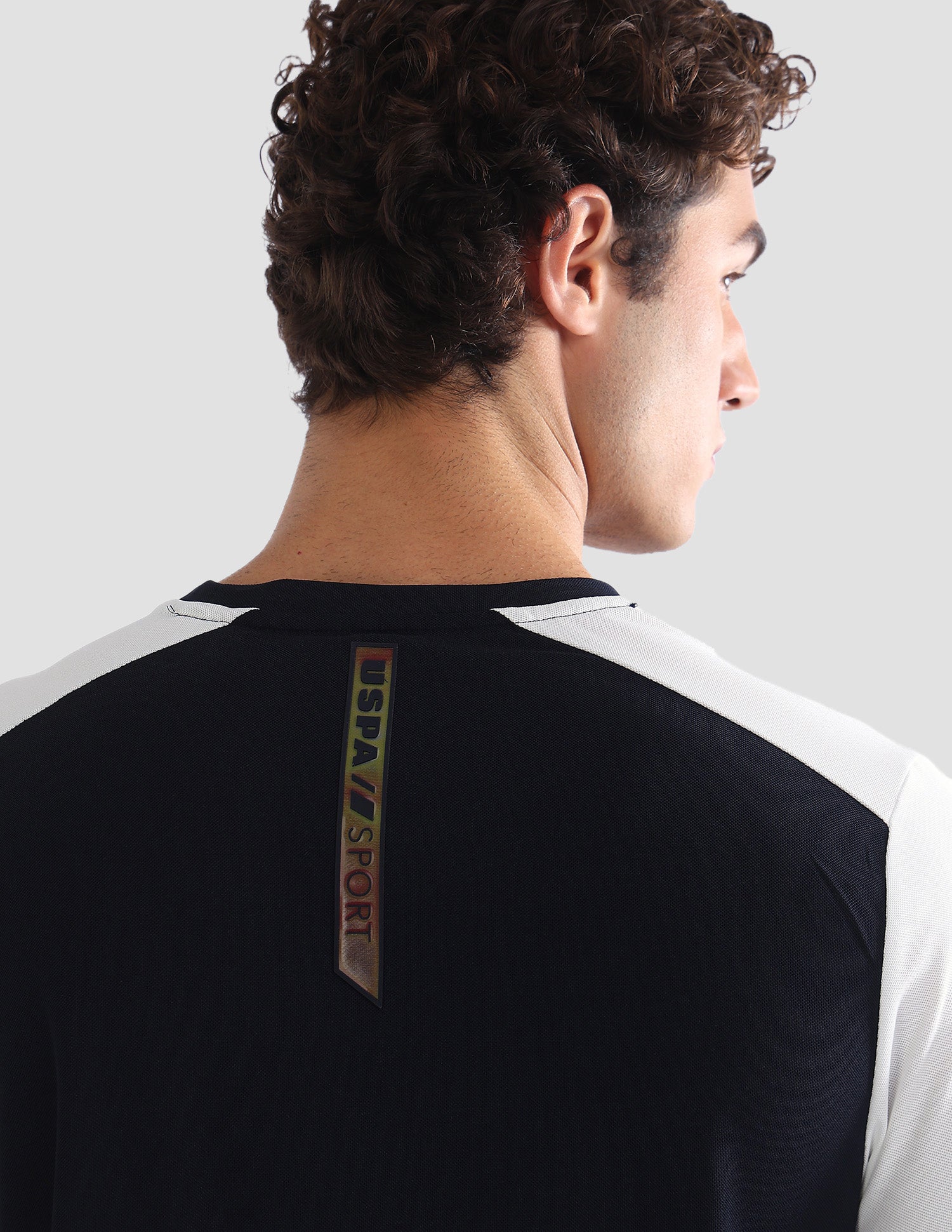 Colourblocked Slim Fit Active T-Shirt Navy - U.S. Polo Assn. India | Large