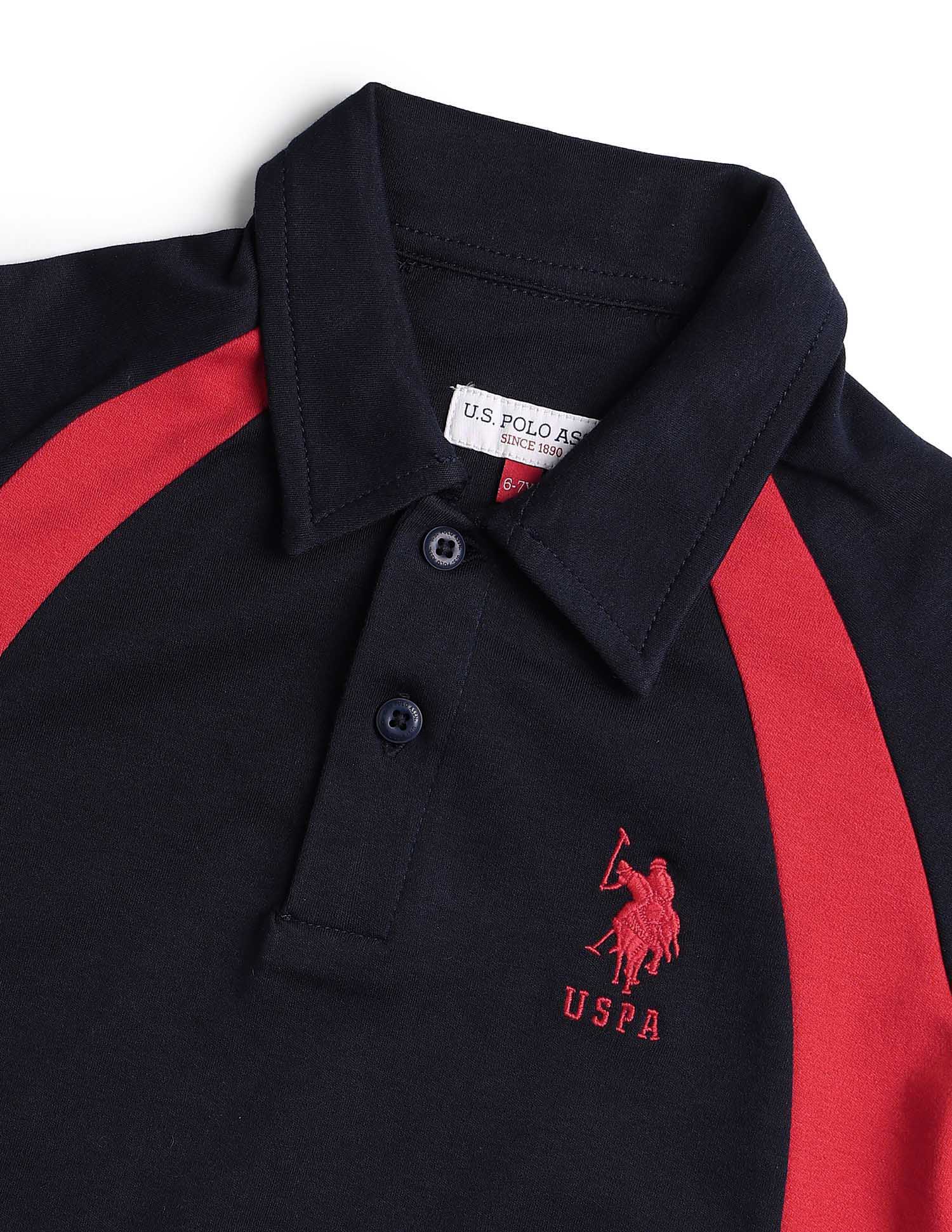 Boys Pure Cotton Regular Fit Polo Shirt Navy - U.S. POLO ASSN. | Large