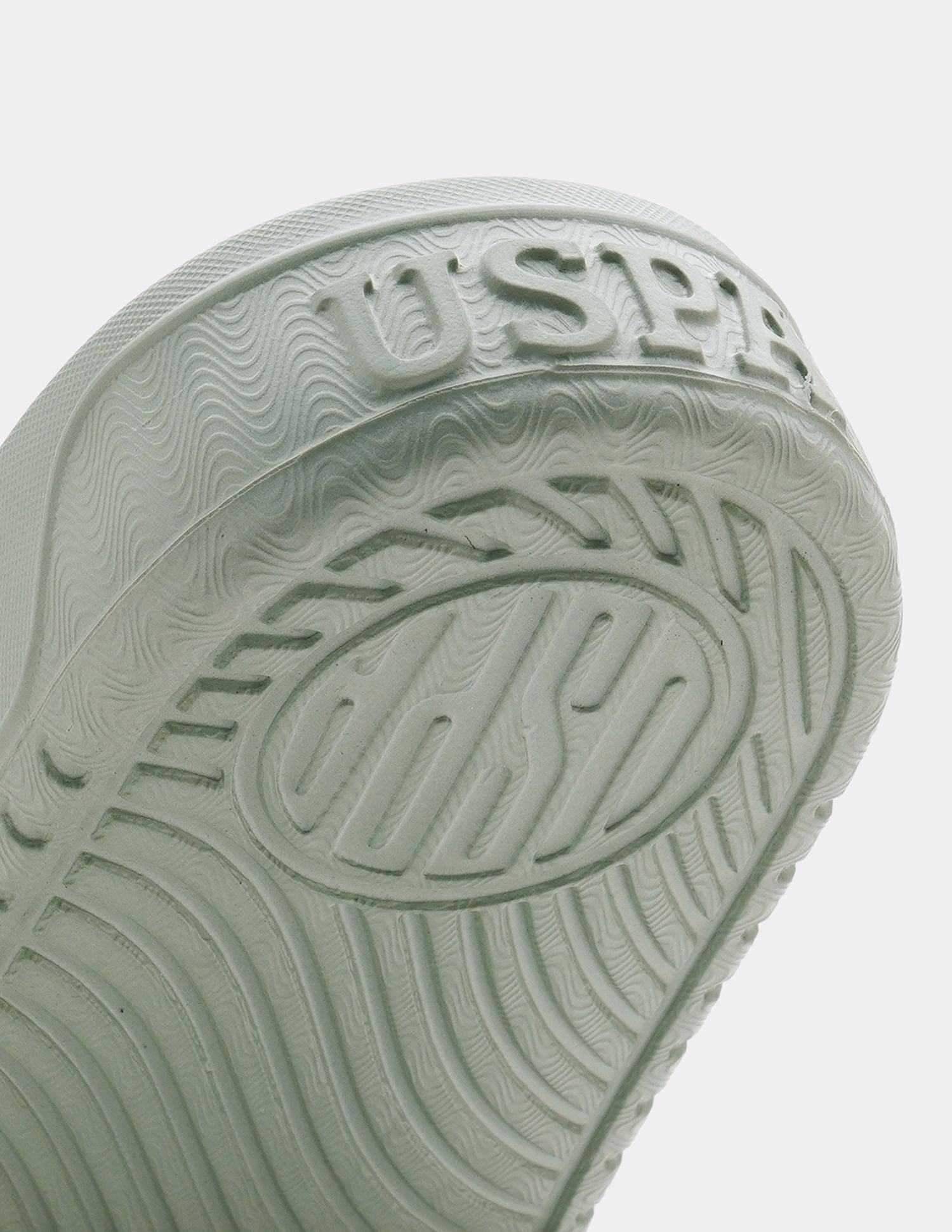 Men Palmer Open Toe Slippers Light Green - U.S. POLO ASSN. | Large