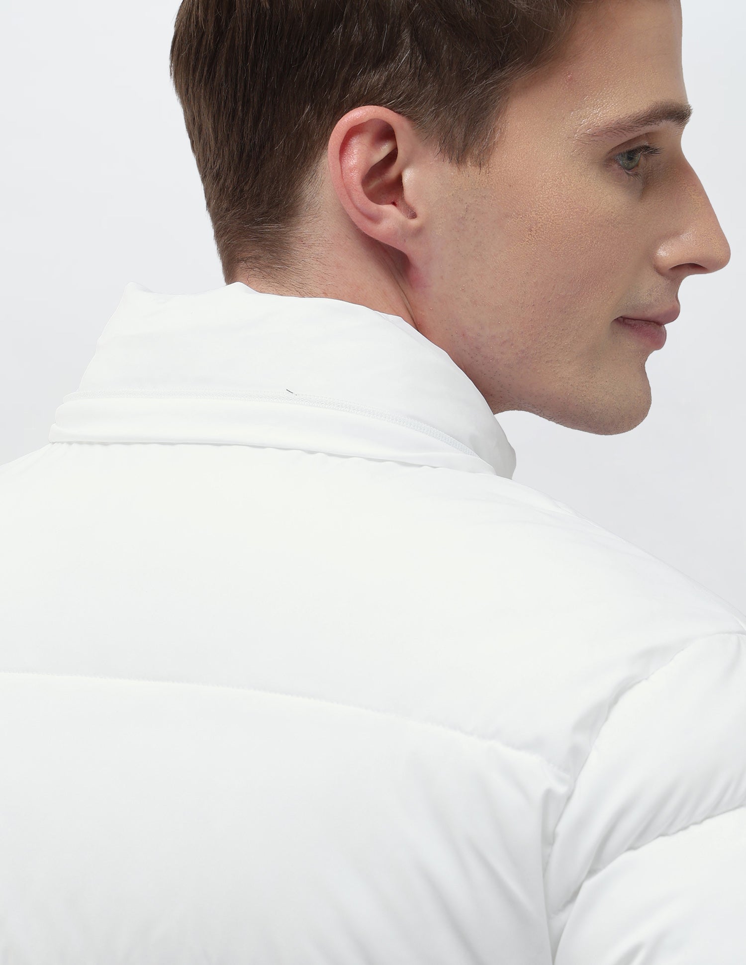 Detachable Hood Puffer Jacket White - U.S. Polo Assn. India | Large