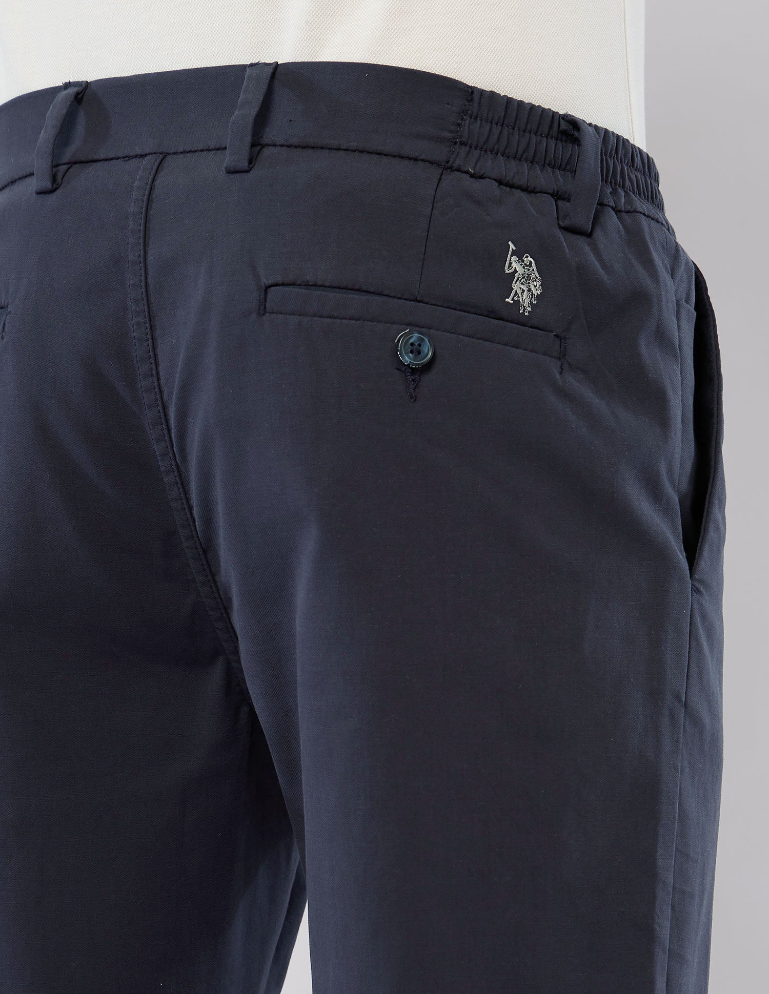 Mid Rise Riley Straight Fit Trousers Navy - U.S. POLO ASSN. | Large