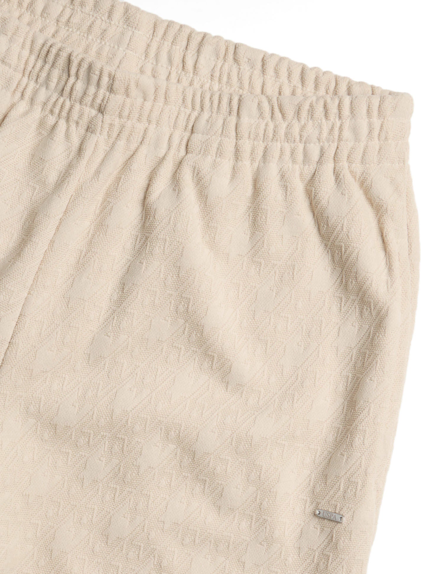 Textured Regular Fit Joggers White - U.S. POLO ASSN. | Large