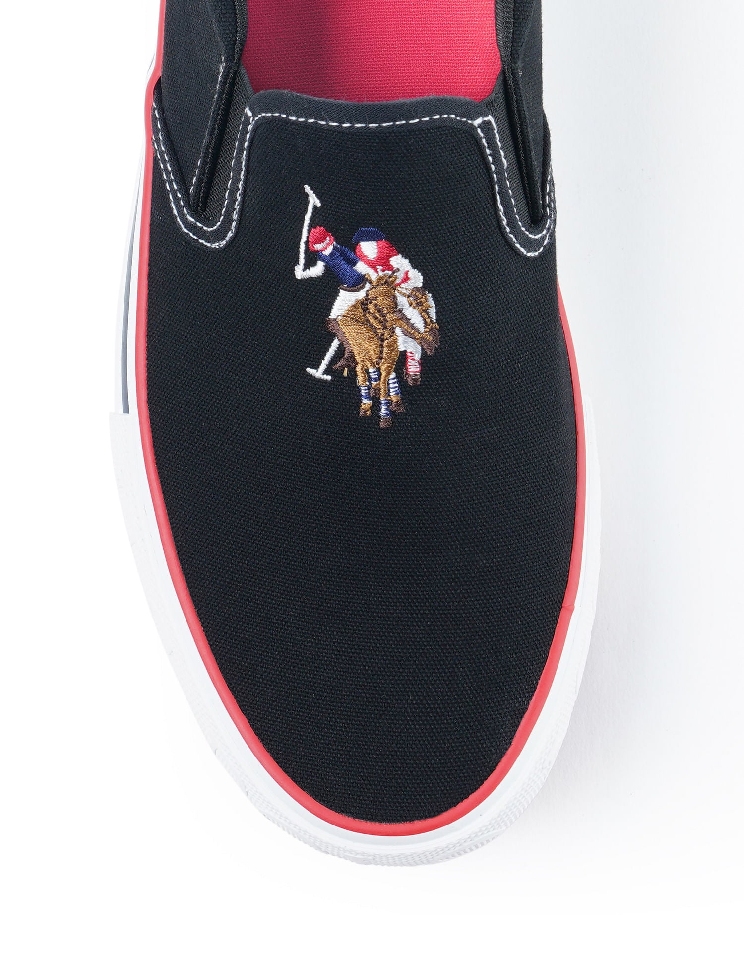 Men Skye Black Classics Sneaker Slip On Black - U.S. Polo Assn. India | Large