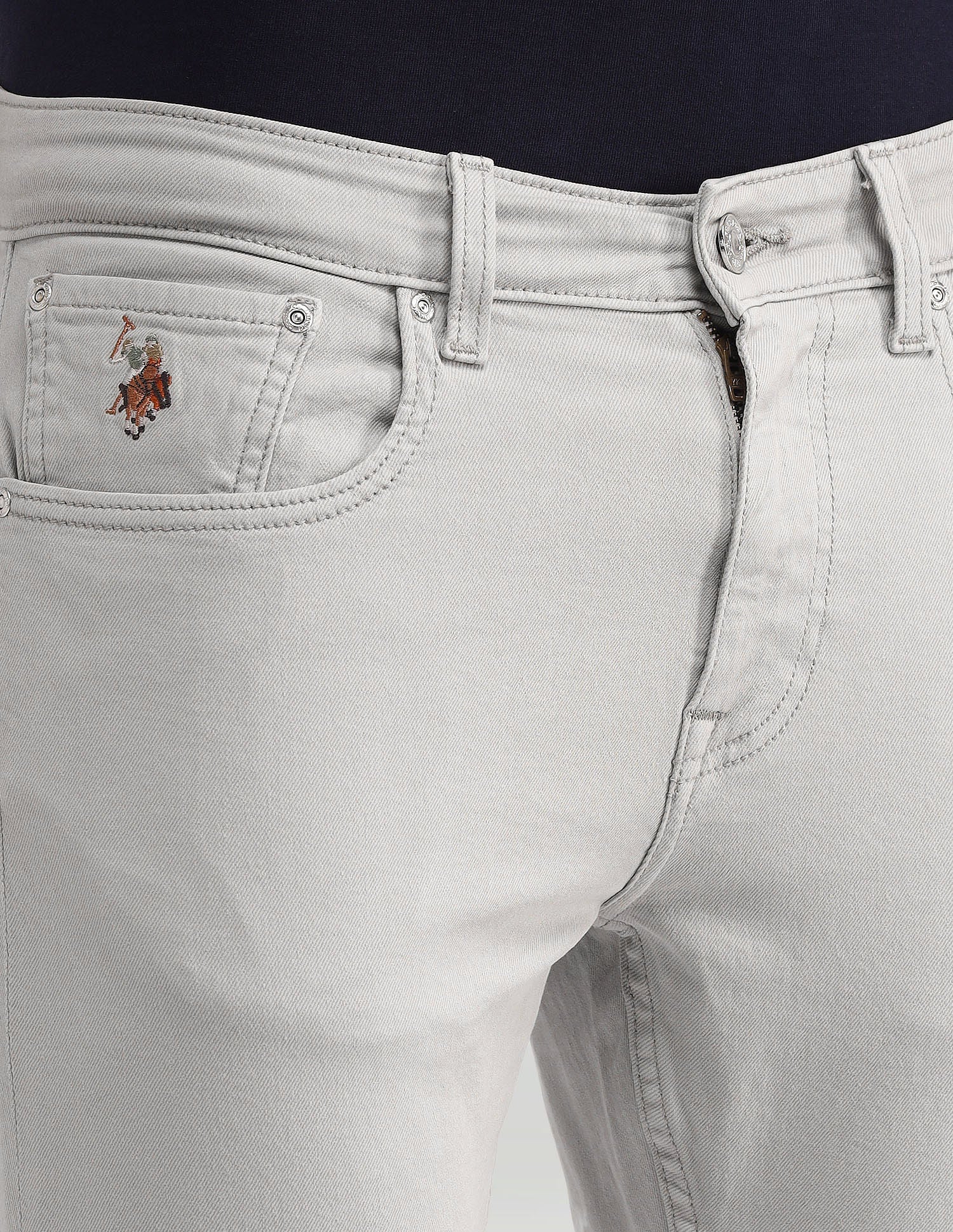 Henry Cropped Fit Jeans Grey - U.S. POLO ASSN. | Large