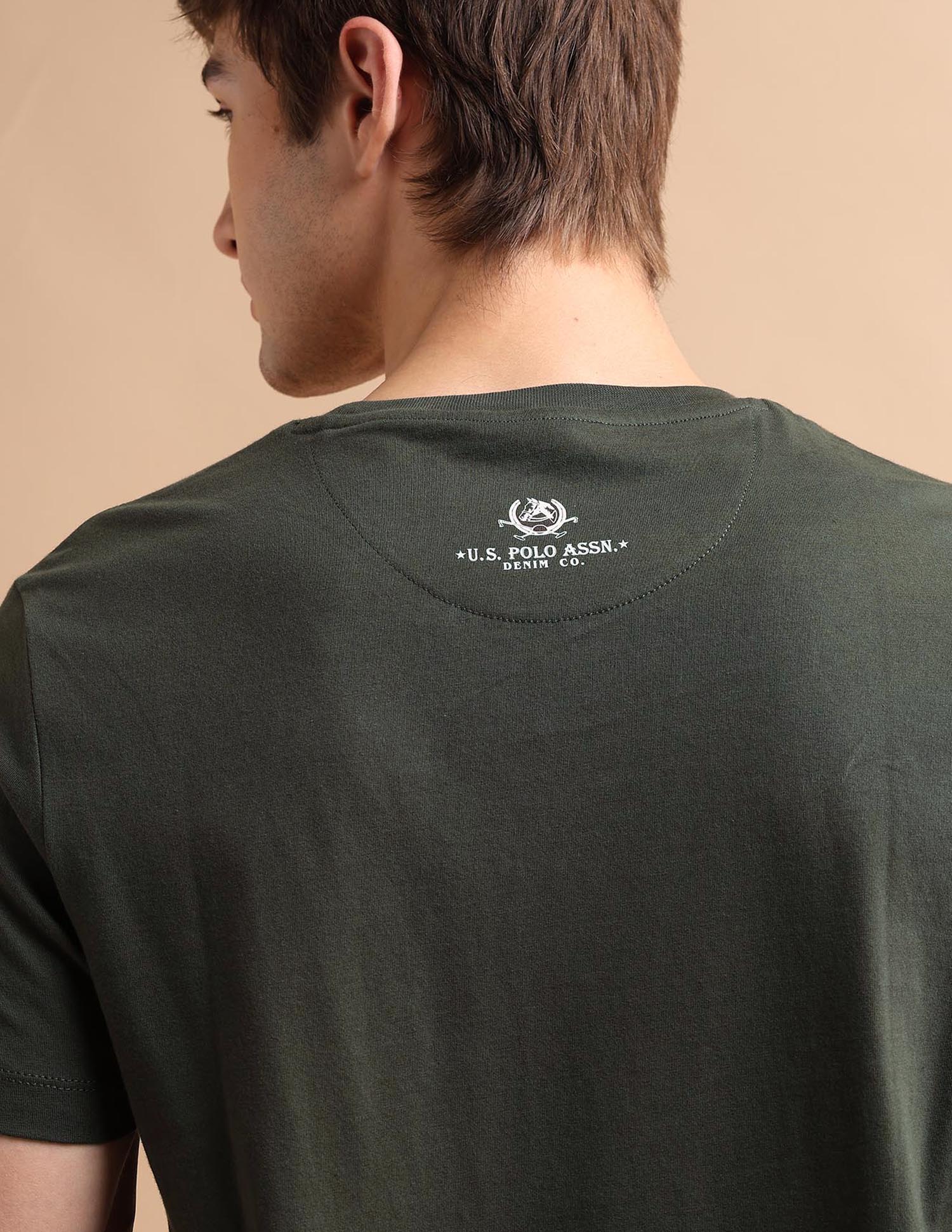 Circle Logo T-Shirt Olive - U.S. POLO ASSN. | Large