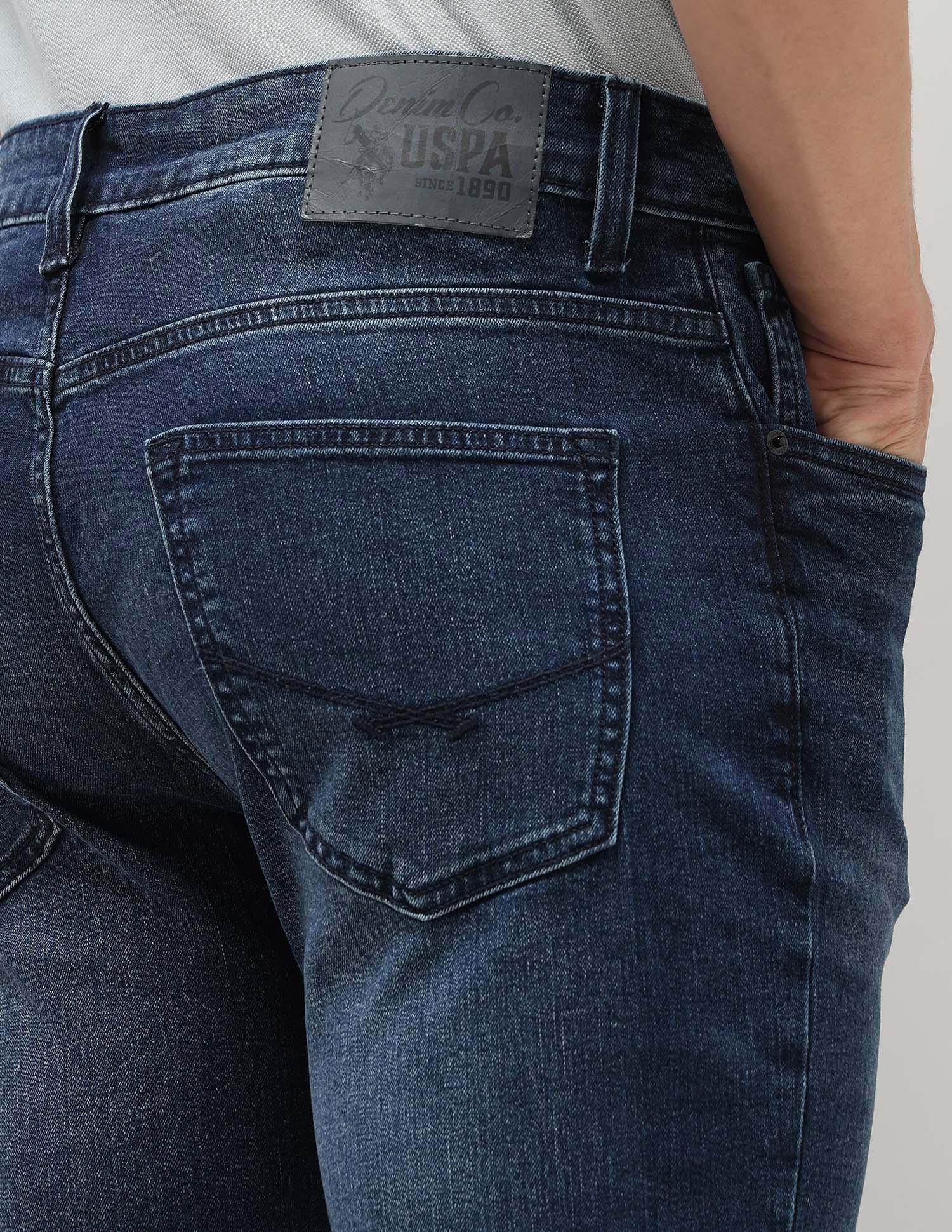 Harold Slim Straight Fit Blue Jeans Indigo - U.S. Polo Assn. India | Large