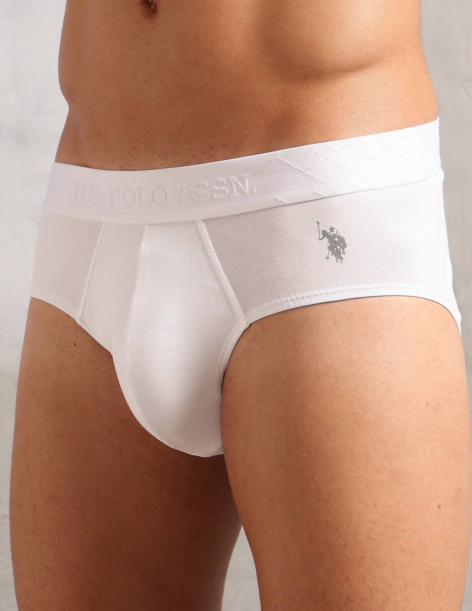 Breathable Bamboo Cotton PB006 Briefs - Pack Of 1 White - U.S. POLO ASSN. | Large