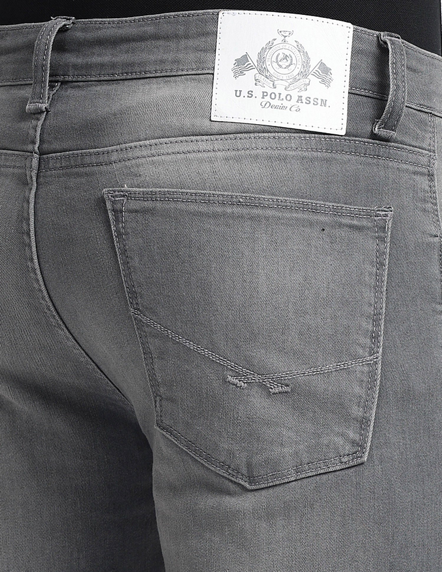 Regallo Skinny Fit Grey Jeans Light Grey - U.S. POLO ASSN. | Large