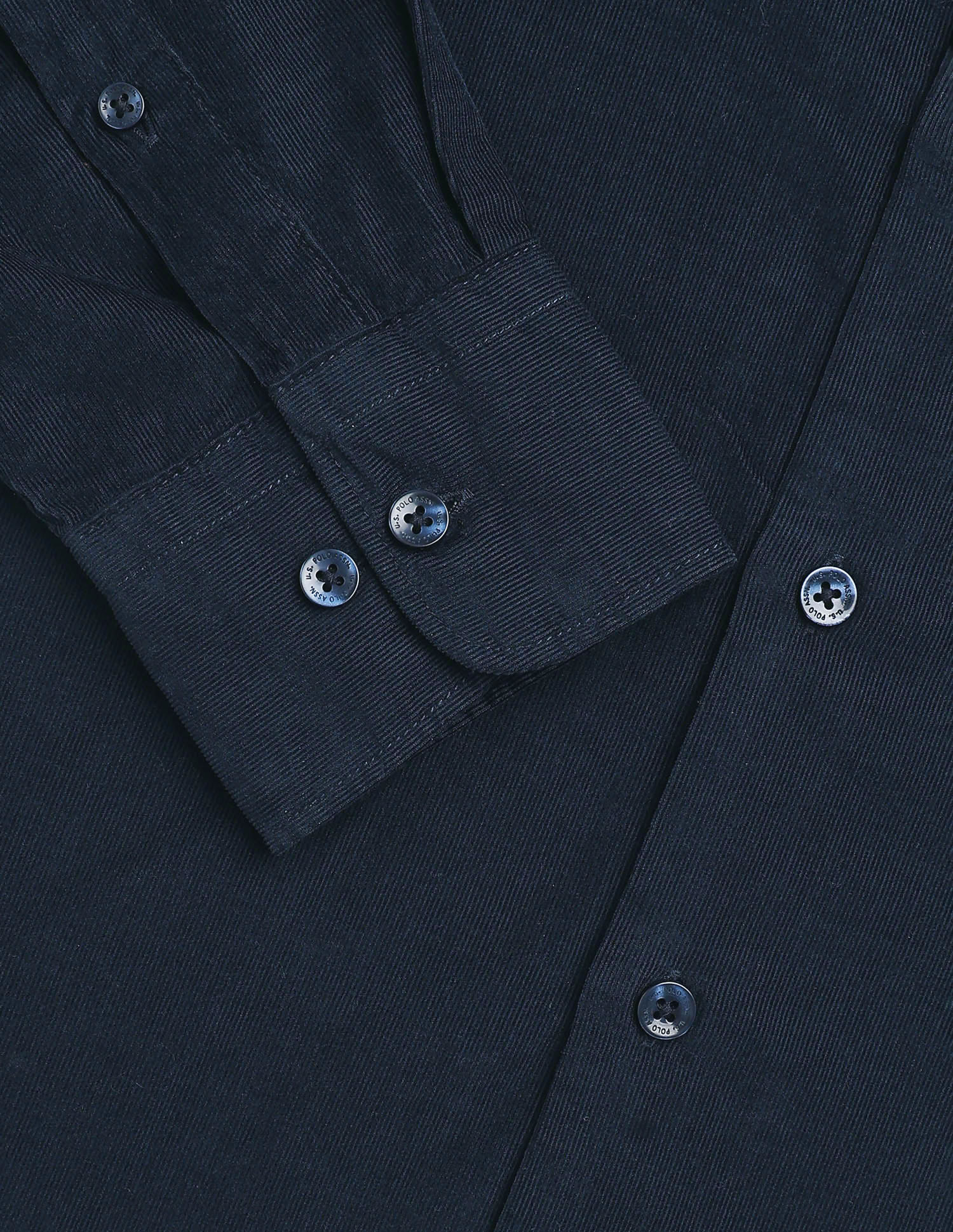 Tailored Fit Corduroy Shirt Navy - U.S. POLO ASSN. | Large
