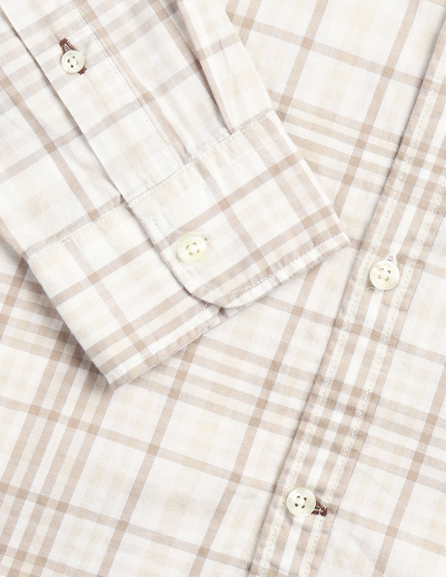 Tartan Checked Regular Fit Shirt Beige - U.S. Polo Assn. India | Large