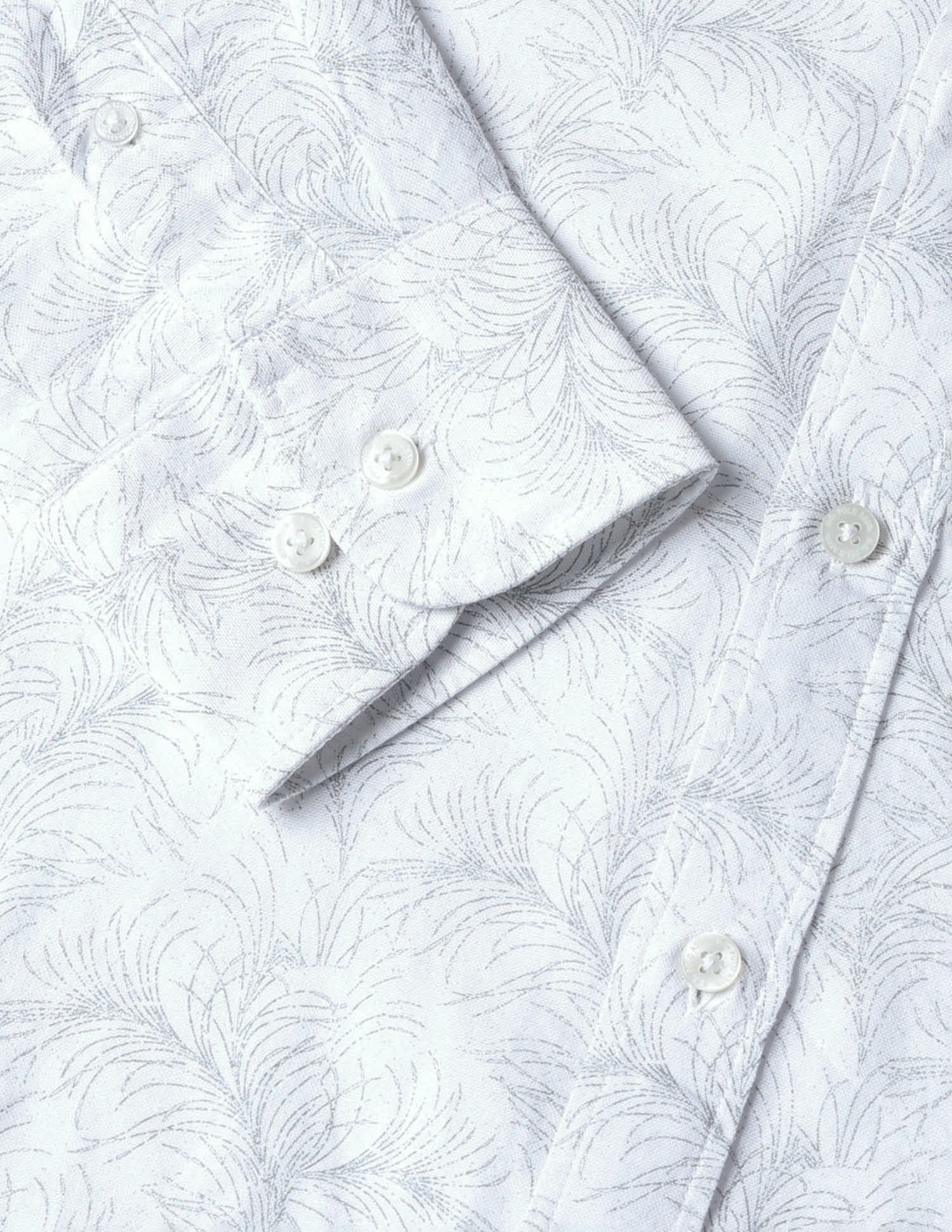 Floral Printed Oxford Shirt White - U.S. POLO ASSN. | Large