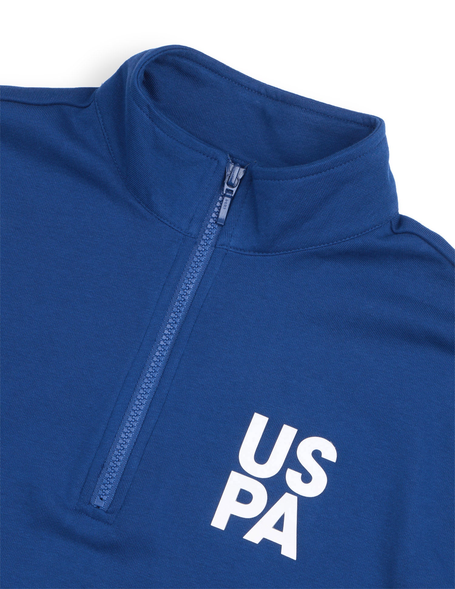 Solid Regular Fit Sweatshirt Blue - U.S. Polo Assn. India | Large