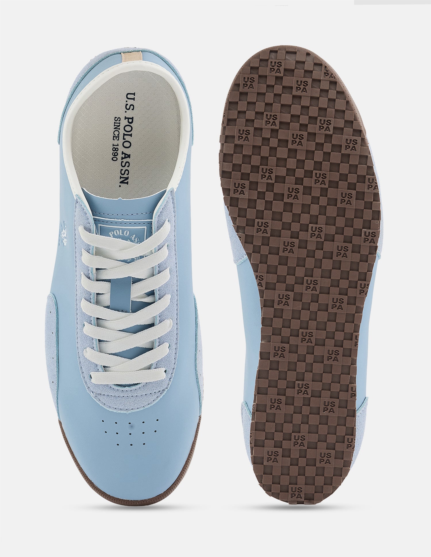Round Toe Chukker 6 Suede Sneakers Light Blue - U.S. Polo Assn. India | Large