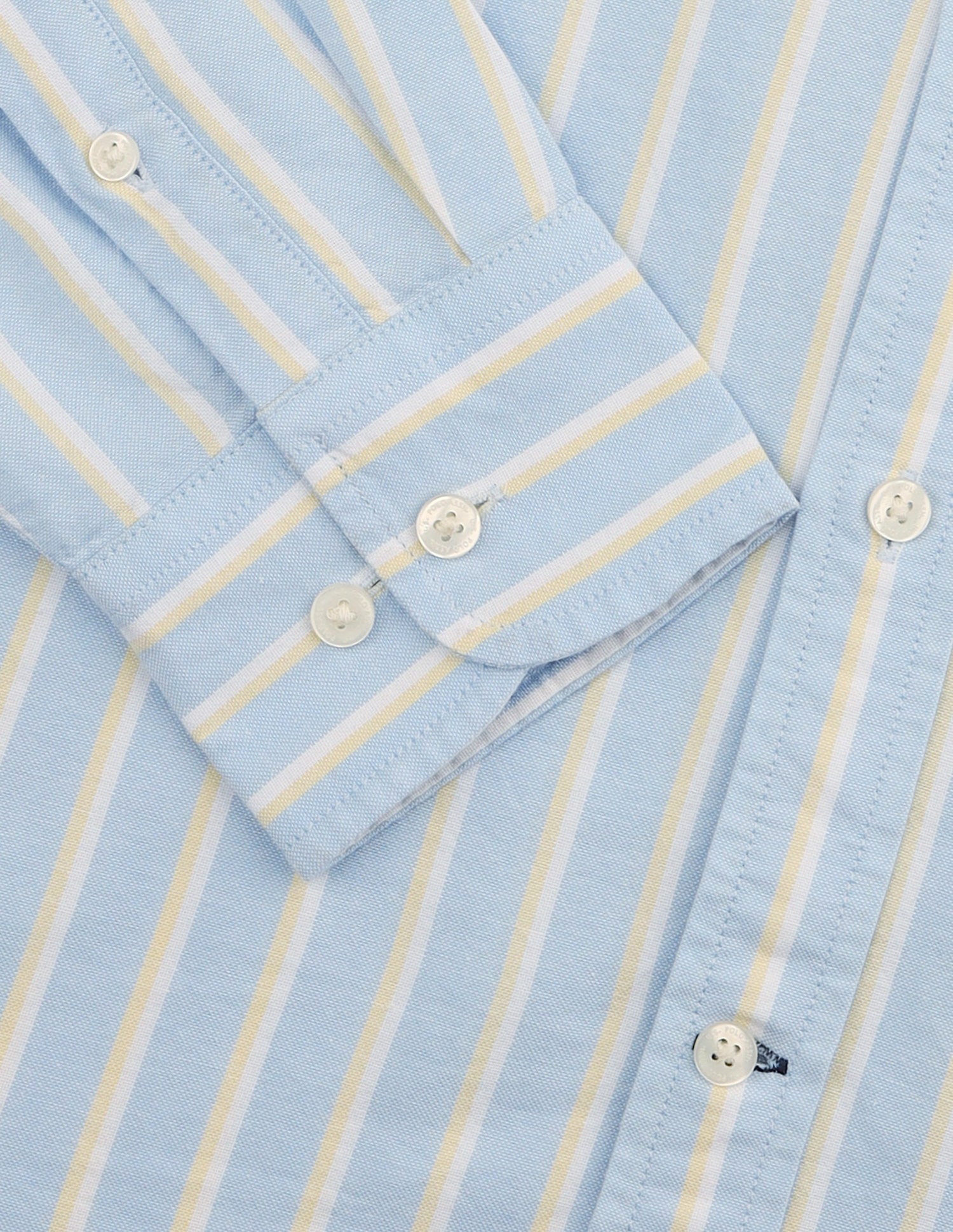 Vertical Striped Oxford Shirt Light Blue - U.S. Polo Assn. India | Large