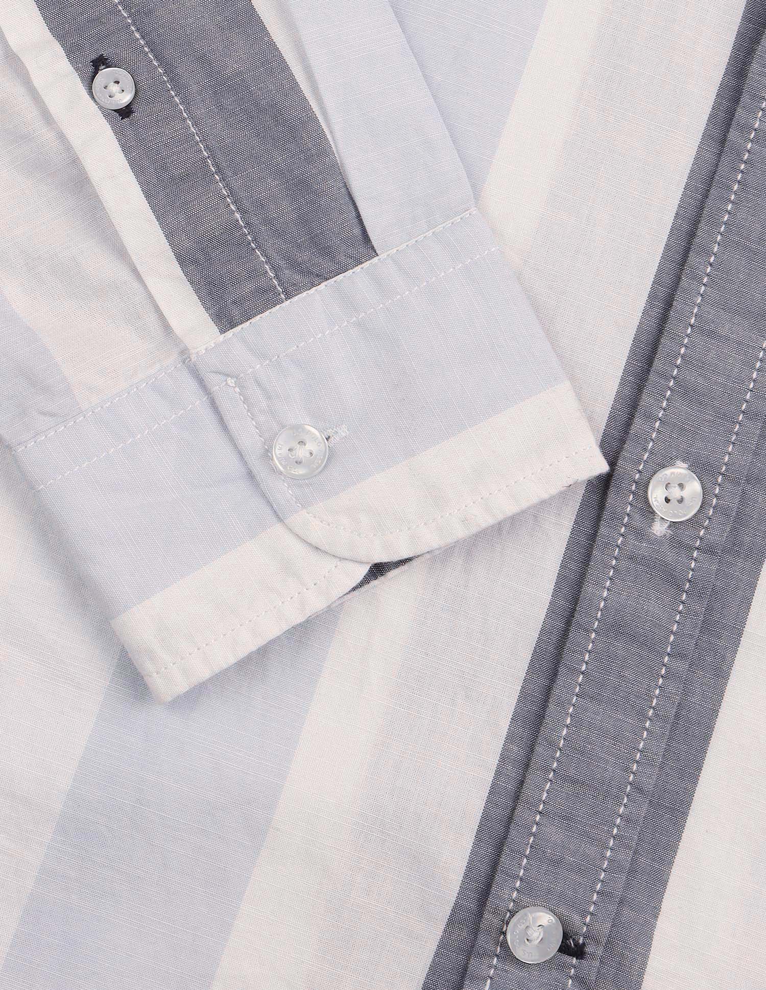 Vertical Striped Regular Fit Shirt Blue - U.S. Polo Assn. India | Large