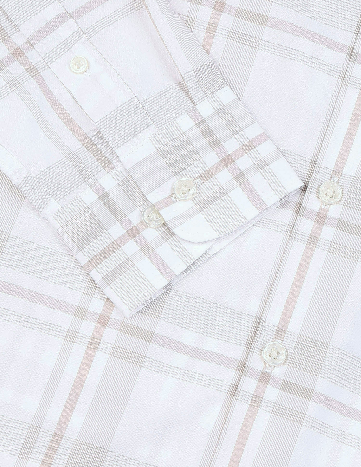 Plaid Checked Regular Fit Shirt Beige - U.S. Polo Assn. India | Large