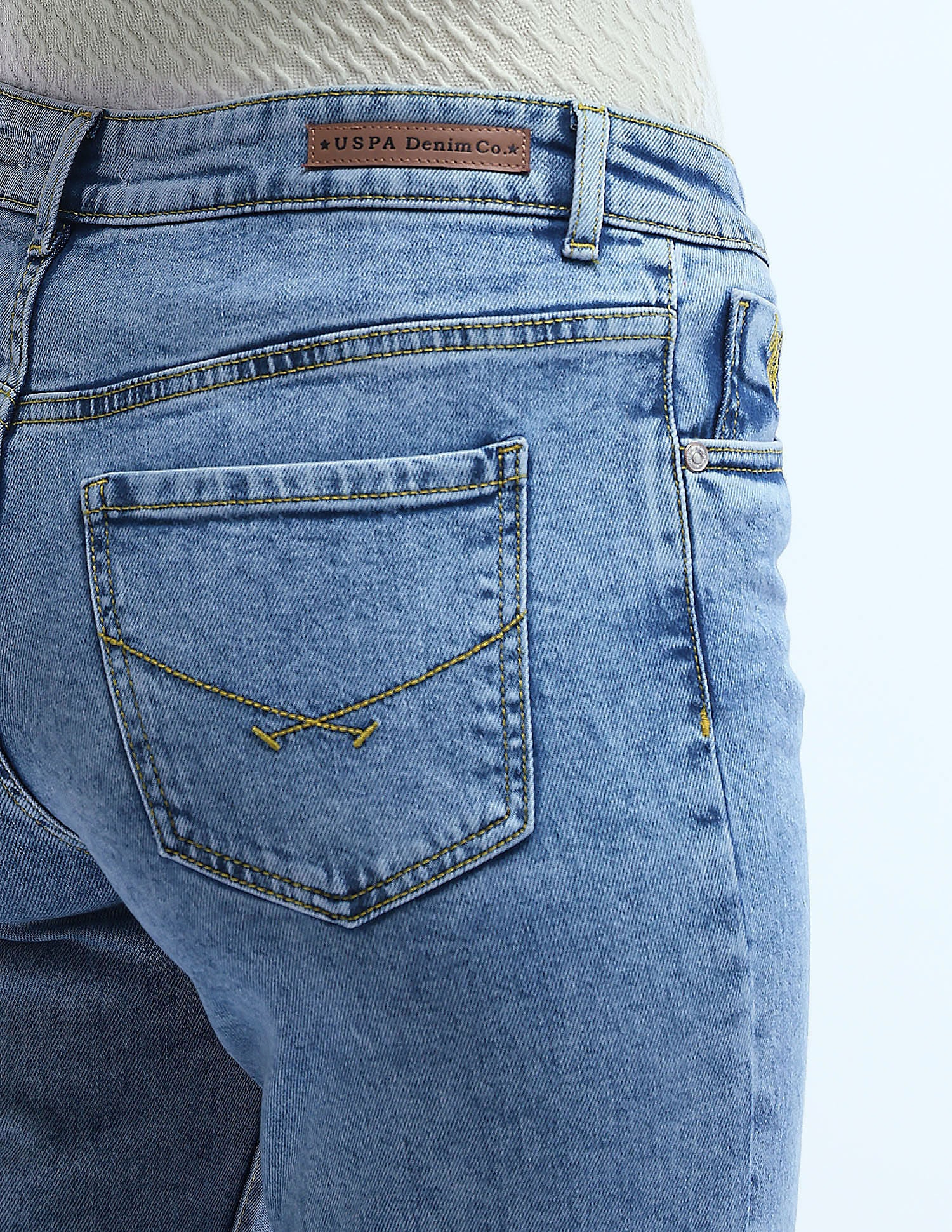 Mid Rise Skinny Bootcut Jeans Blue - U.S. Polo Assn. India | Large