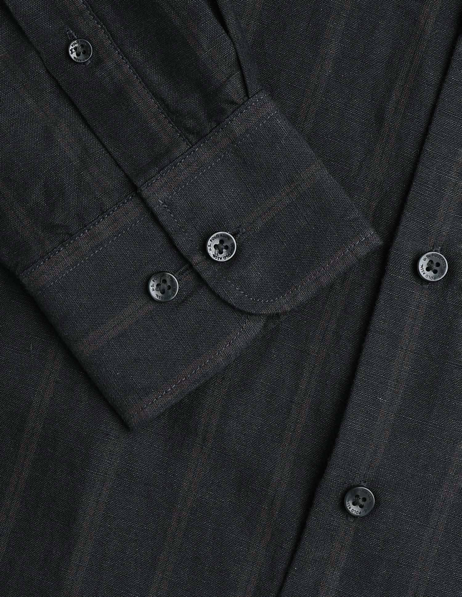 Vertical Striped Tailored Fit Shirt Black - U.S. POLO ASSN. | Large