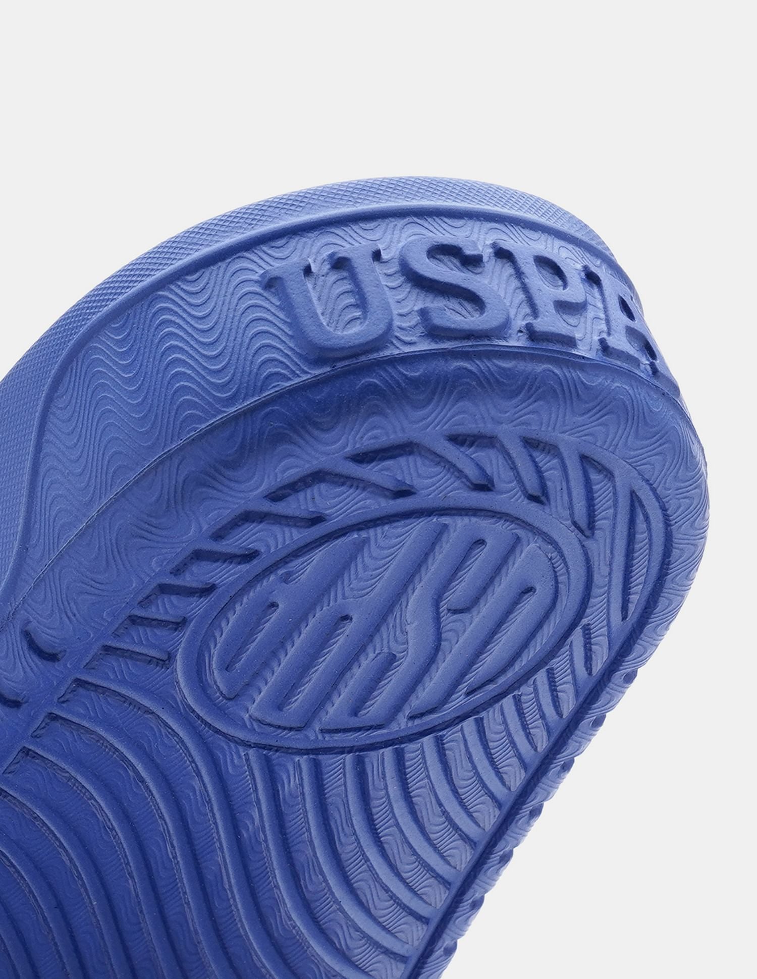 Men Palmer Open Toe Slippers Blue - U.S. POLO ASSN. | Large