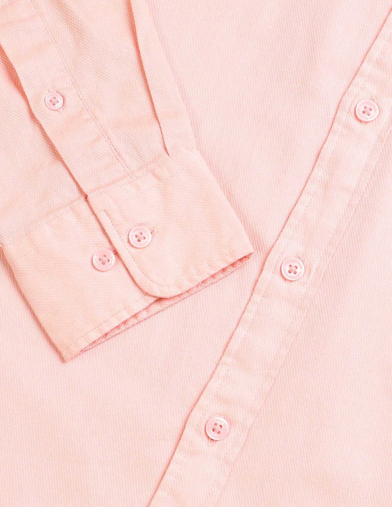 Solid Tailored Fit Shirt Peach - U.S. Polo Assn. India | Large