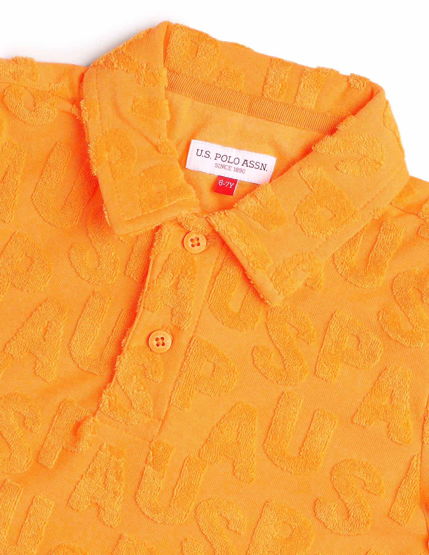 Boys Brand Appliqued Regular Fit Polo Shirt Yellow - U.S. POLO ASSN. | Large