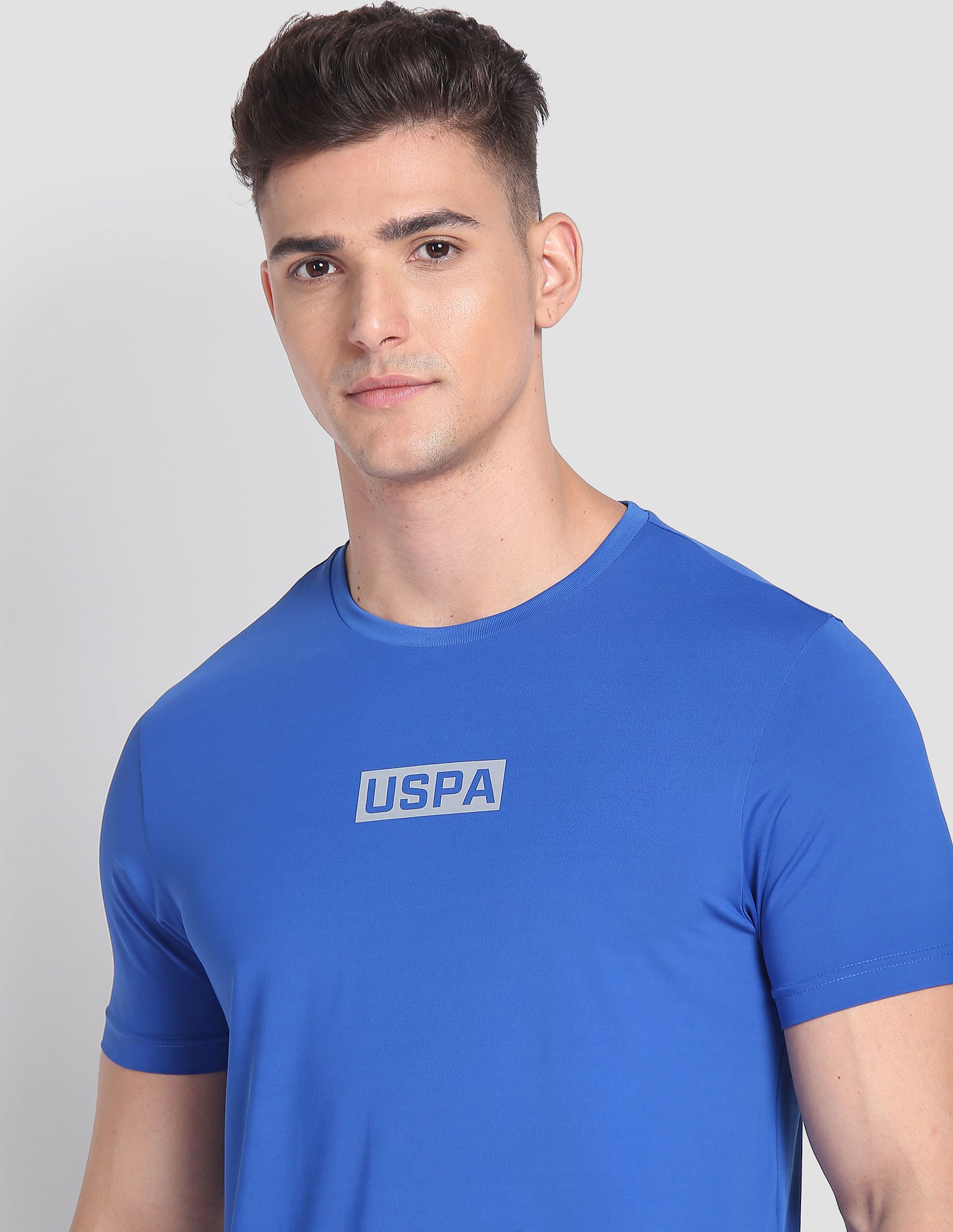 Solid AE002 Lounge T-Shirt - Pack Of 1 Blue - U.S. POLO ASSN. | Large