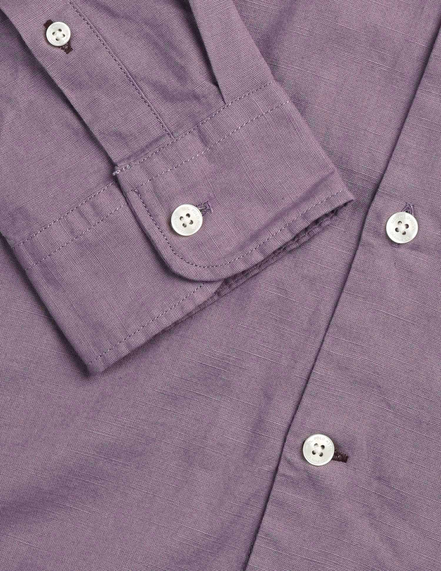 Solid Regular Fit Shirt Lavender - U.S. Polo Assn. India | Large